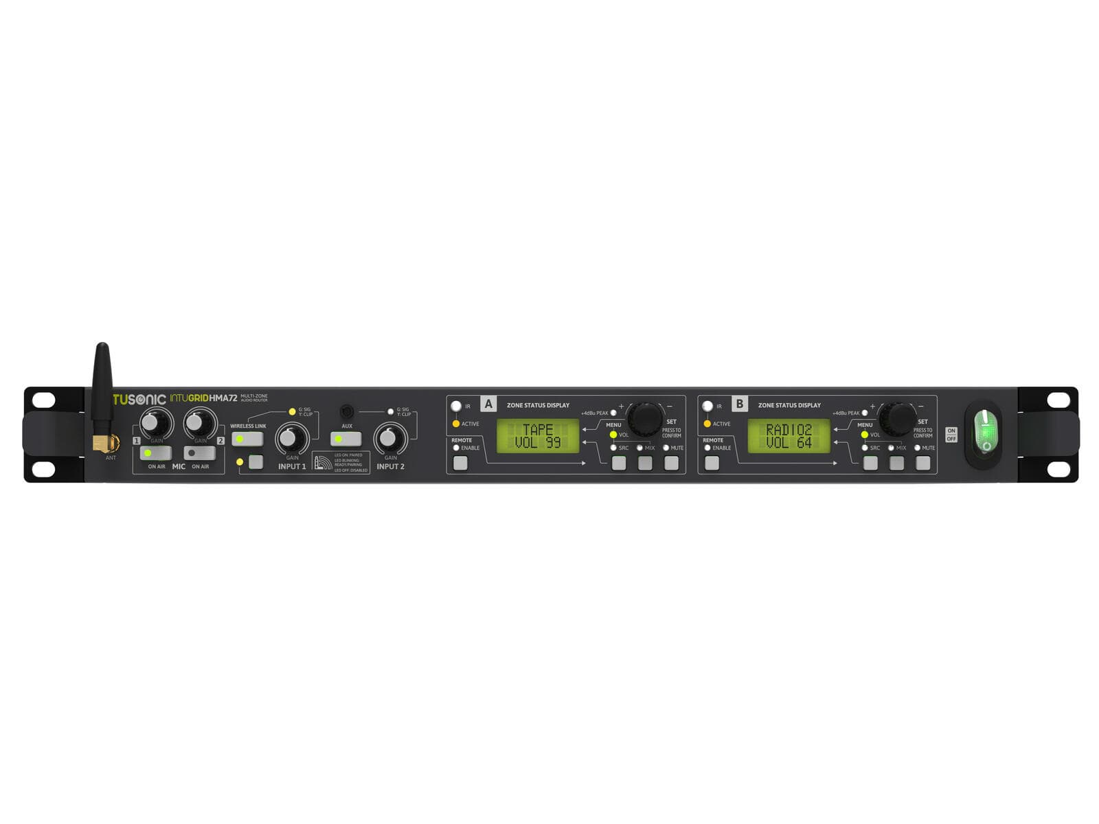 INTUSONIC HMA72 Router audio a 2 zone - 12604187