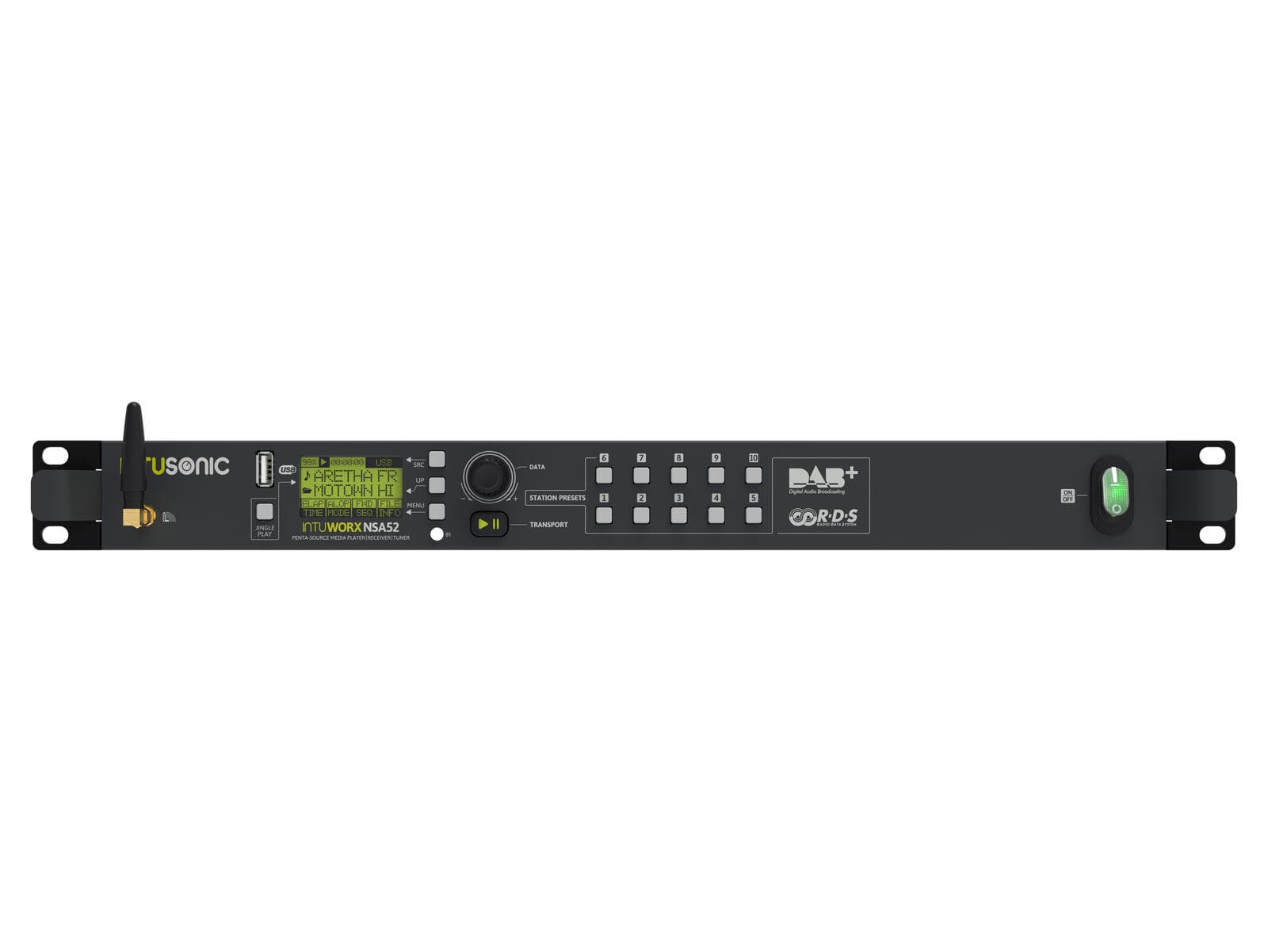 INTUSONIC NSA52 Lettore multimediale a 5 sorgenti con DAB+ - 12604193