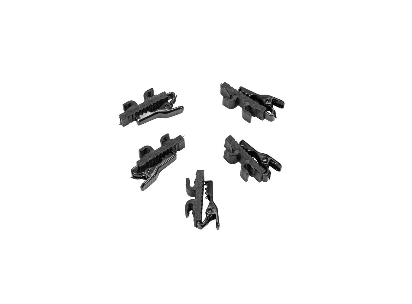 OMNITRONIC Fermacavo per microfono MK2, nero 5x - 13063014