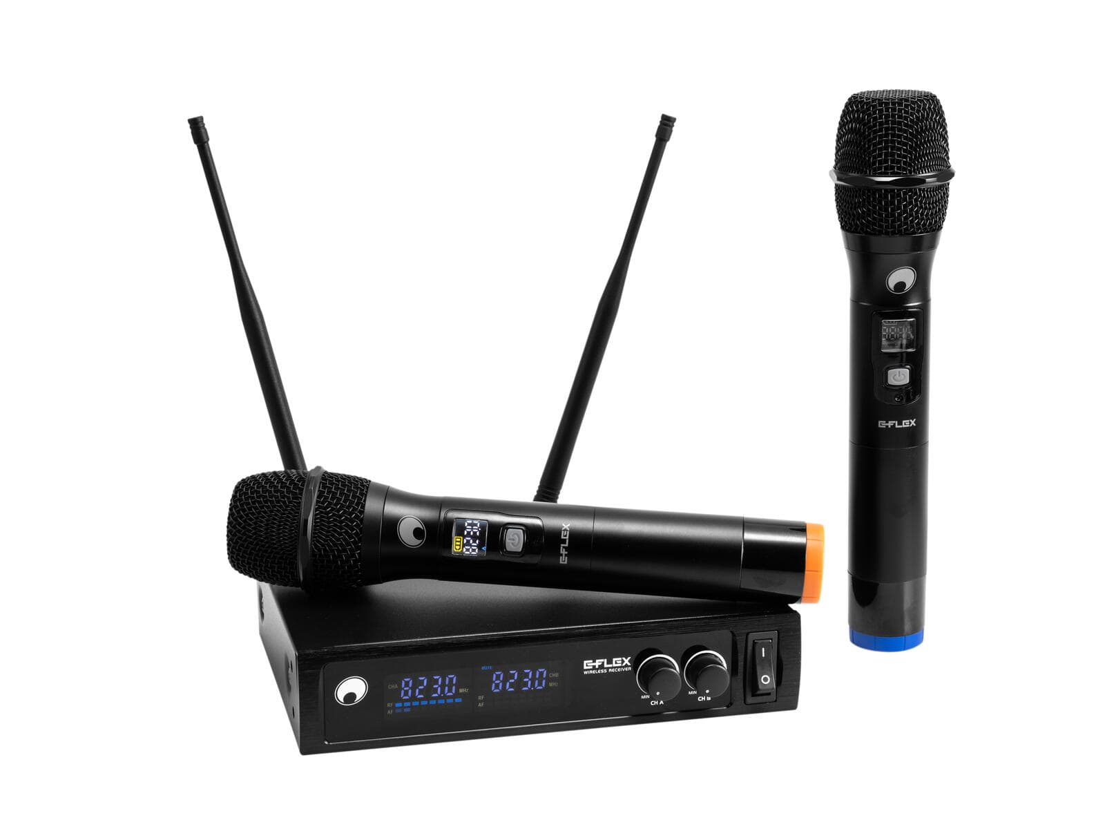 OMNITRONIC UHF E-FLEX 2, Sistema microfonico wireless 823-832/863-865 MHz - 13063370