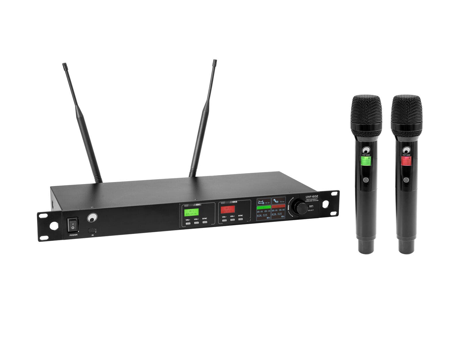 OMNITRONIC UHF-602 Sistema microfonico wireless a 2 canali 823-832/863-865 MHz - 13063602