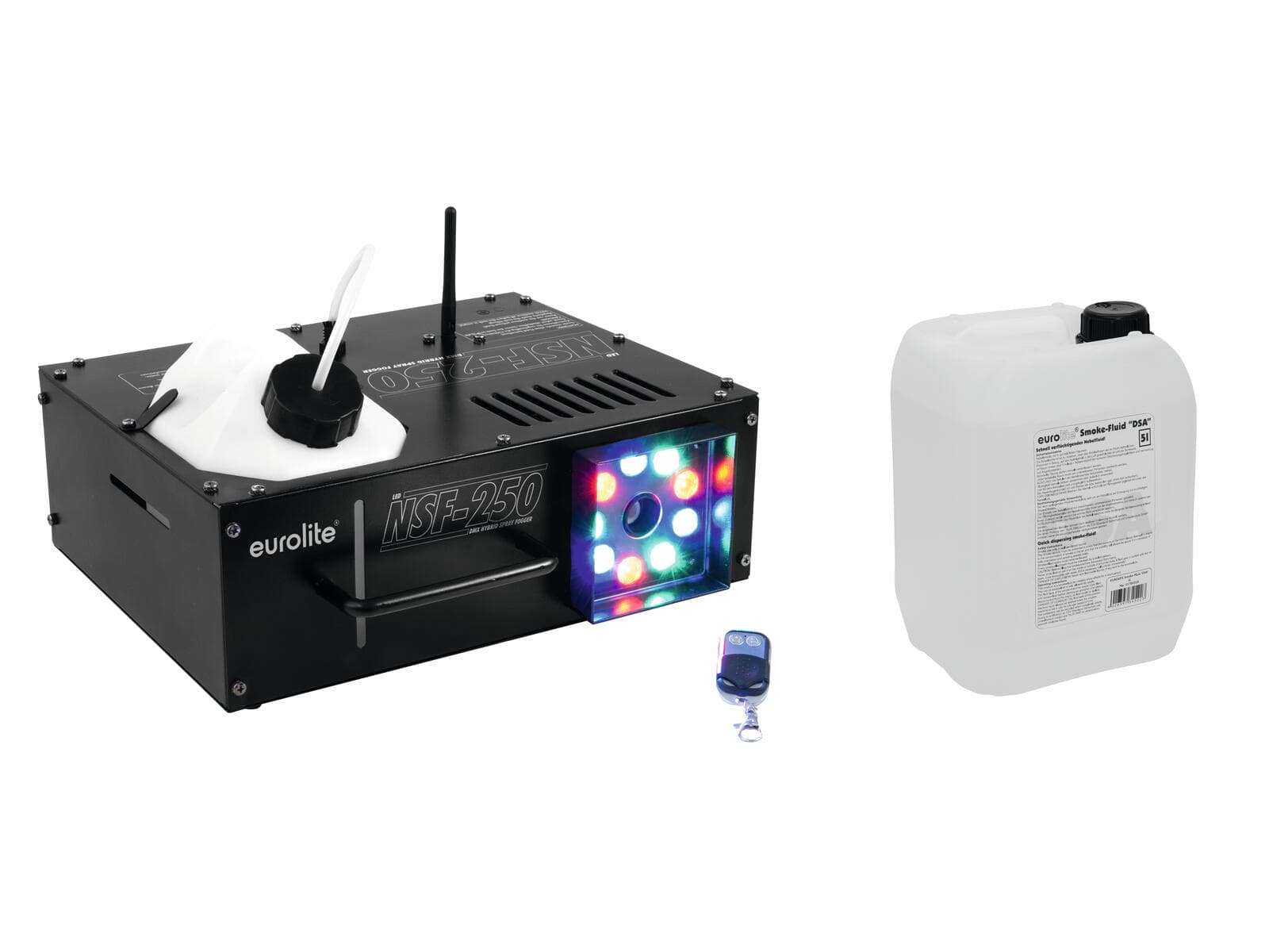 EUROLITE Set NSF-250 + Smoke Fluid -DSA- 5l - 20000081