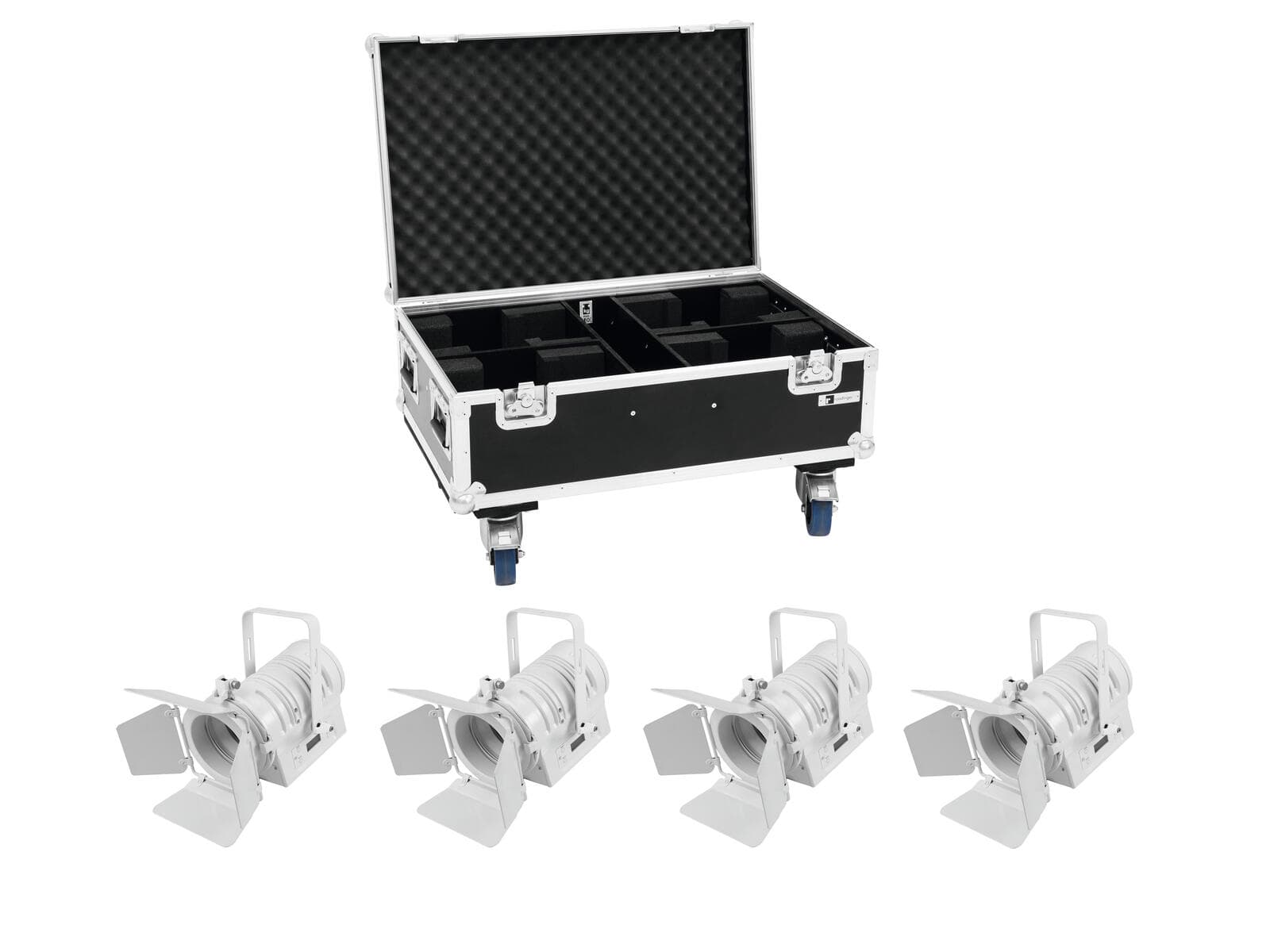 EUROLITE Set 4x LED THA-40PC wh + Custodia - 20000167