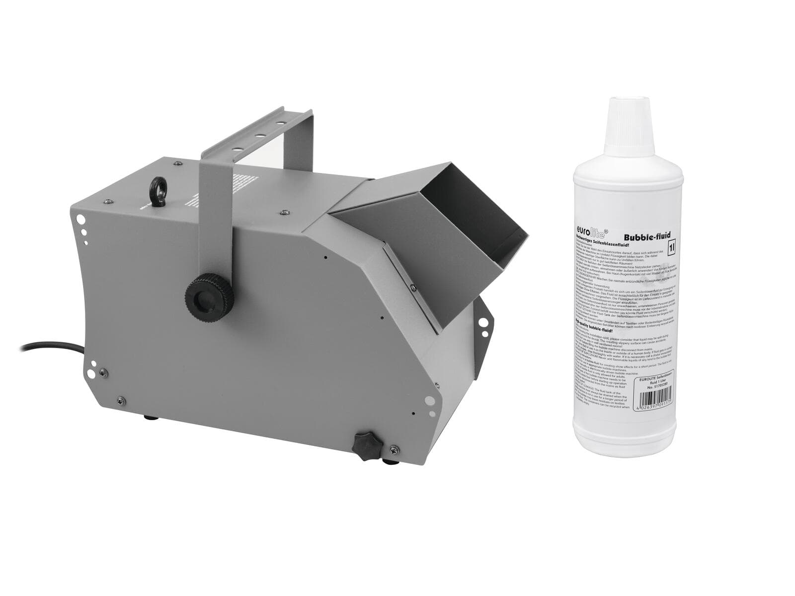 EUROLITE Set BW-100 Macchina delle bolle + Liquido per bolle 1l - 20000253