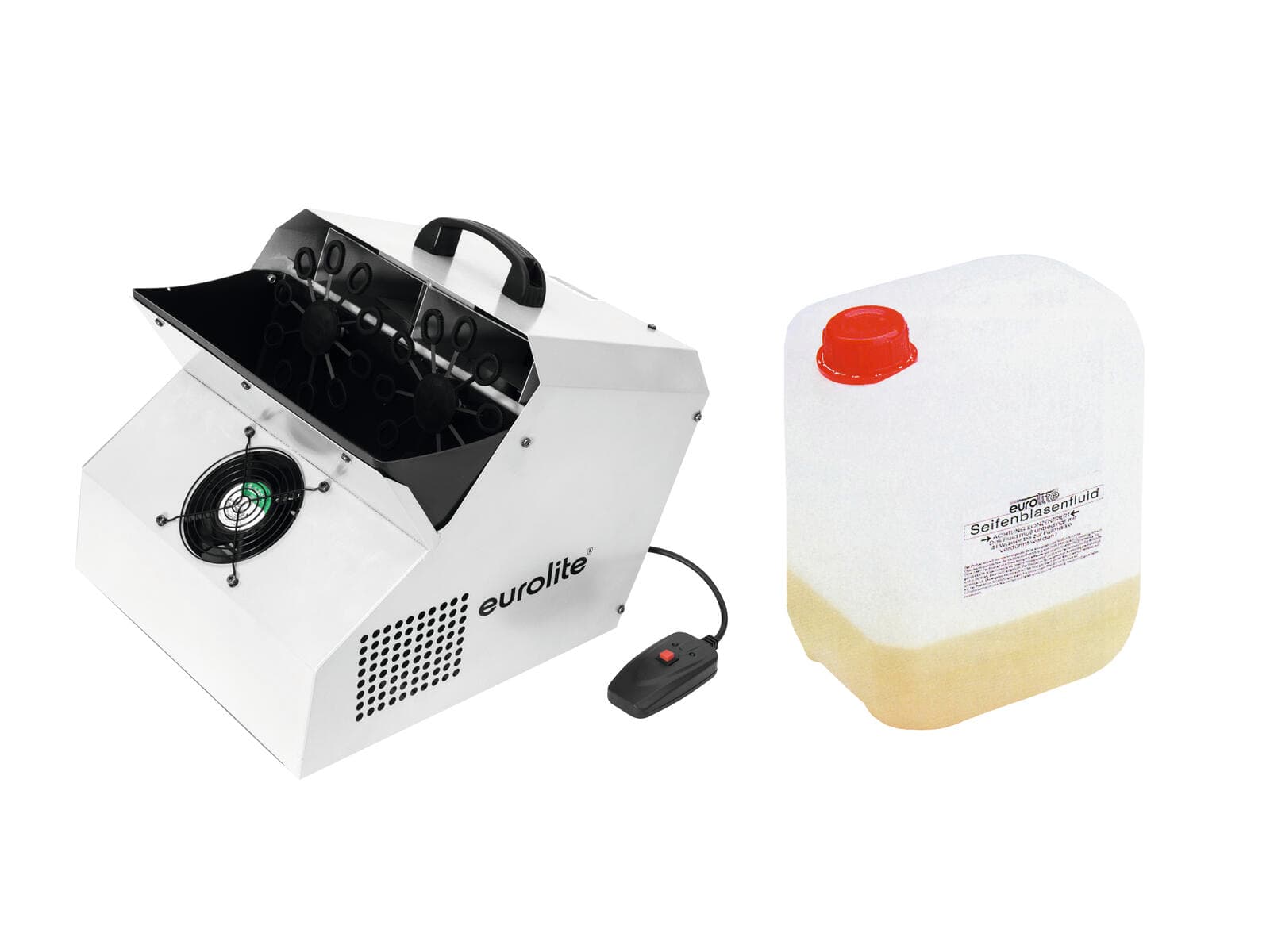 EUROLITE Set SD-201 DMX Macchina per bolle + Concentrato per bolle 5l - 20000256