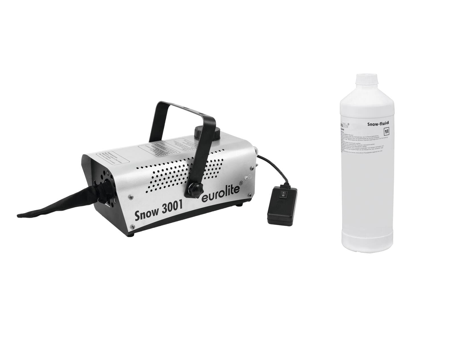 EUROLITE Set Snow 3001 Macchina della neve + Liquido neve 1l - 20000258