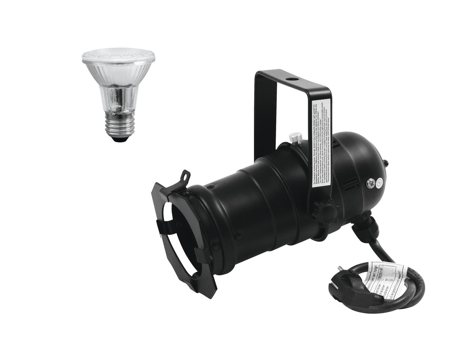 EUROLITE Set PAR-20 Spot nero + PAR-20 230V SMD 6W E-27 LED 3000K - 20000299
