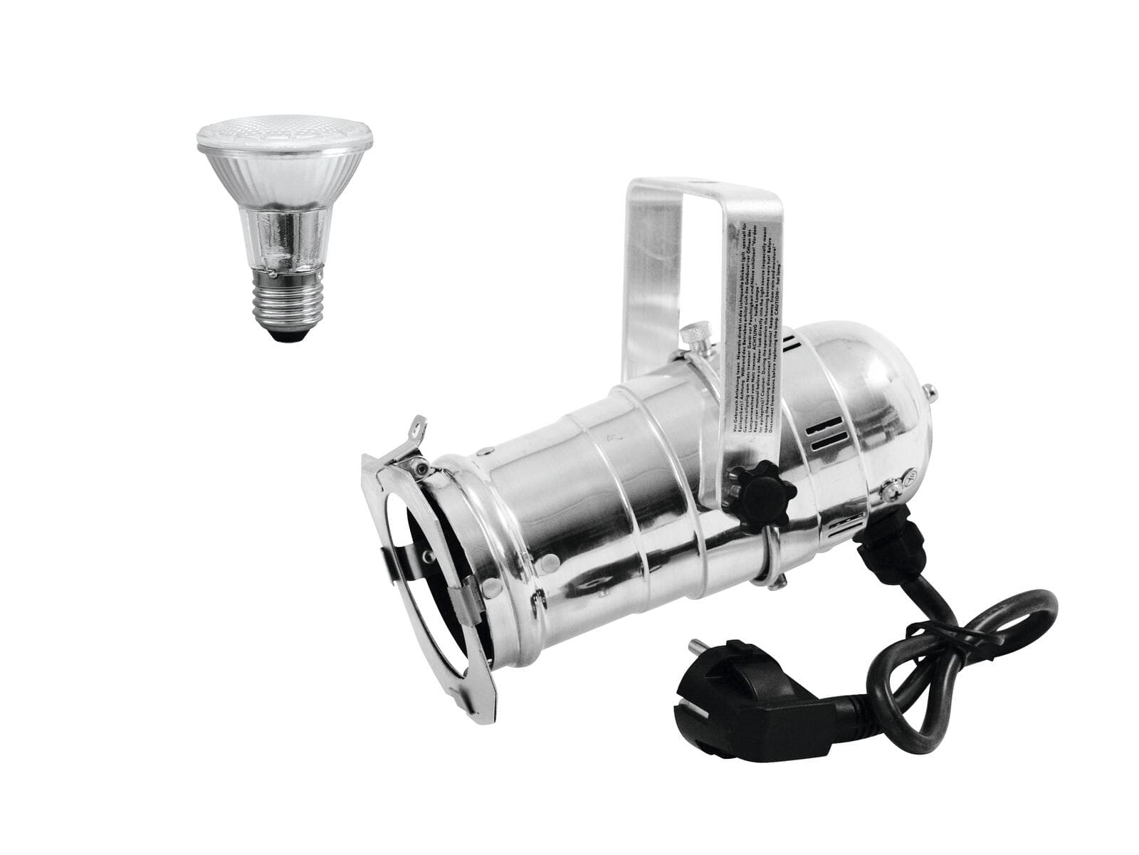 EUROLITE Set PAR-20 Spot argento + PAR-20 230V SMD 6W E-27 LED 3000K - 20000301