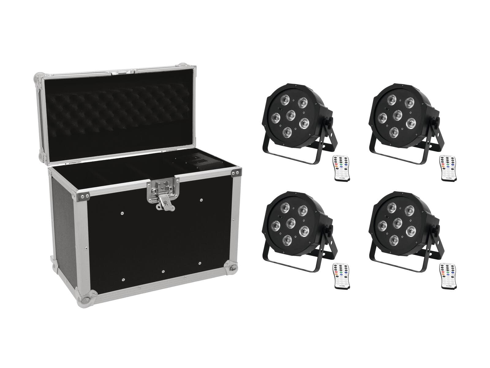 EUROLITE Set 4x LED SLS-603 + Flightcase EC-SL4M formato M - 20000306