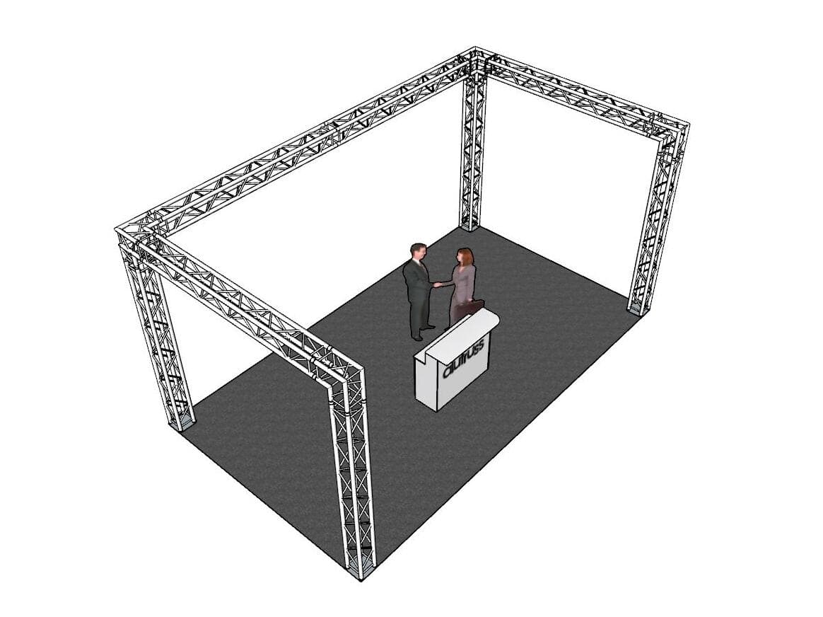 ALUTRUSS Set truss QUADLOCK 6082 a U 7x4x3,5m (LxPxA) - 20000379