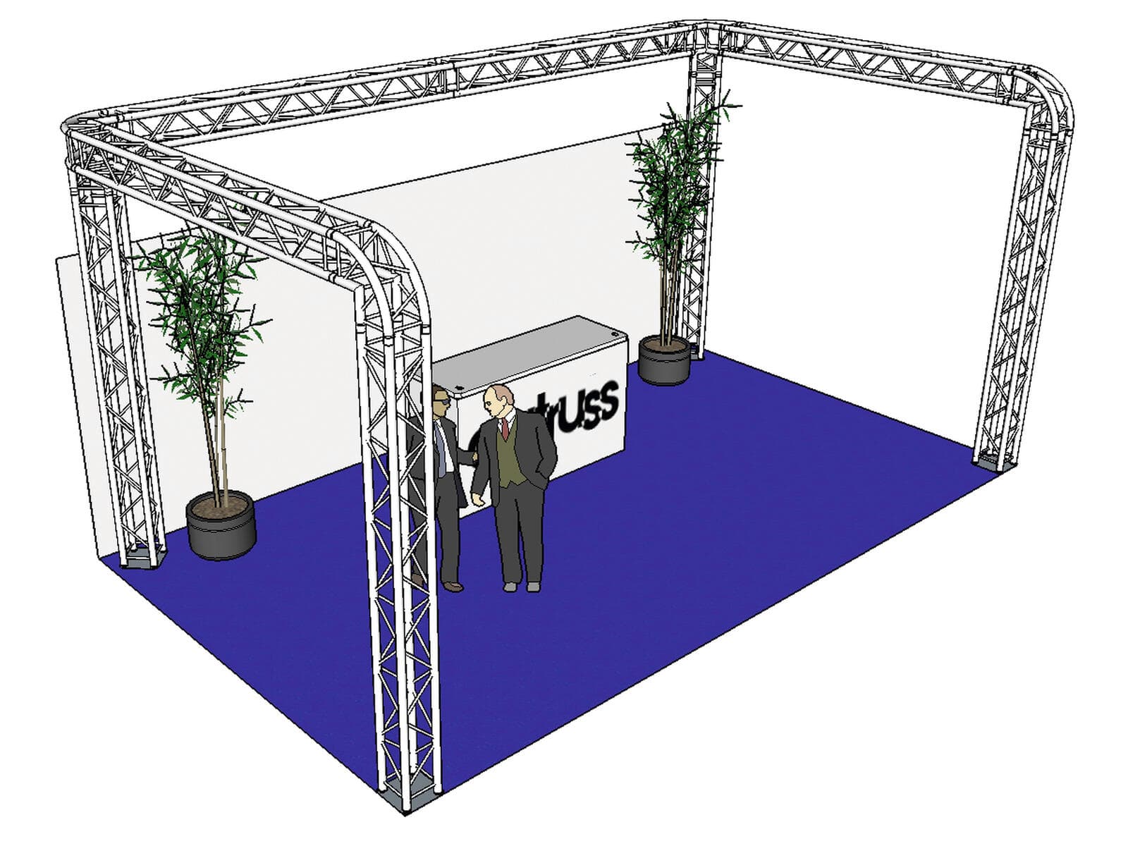 ALUTRUSS Set truss QUADLOCK 6082R a U 7x4x3,5m (LxPxA) - 20000384