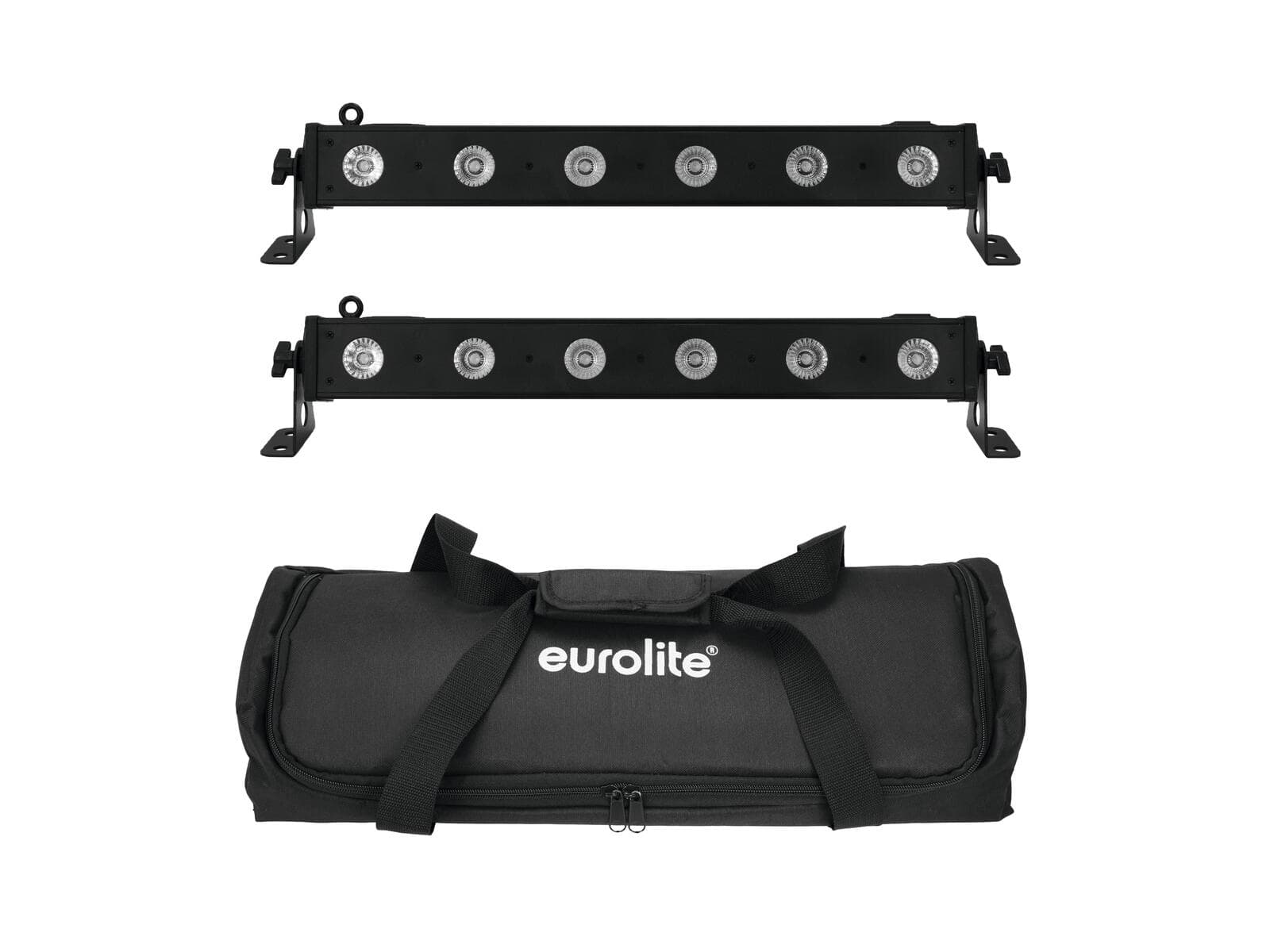 EUROLITE Set 2x LED BAR-6 QCL RGBW + Custodia morbida - 20000404
