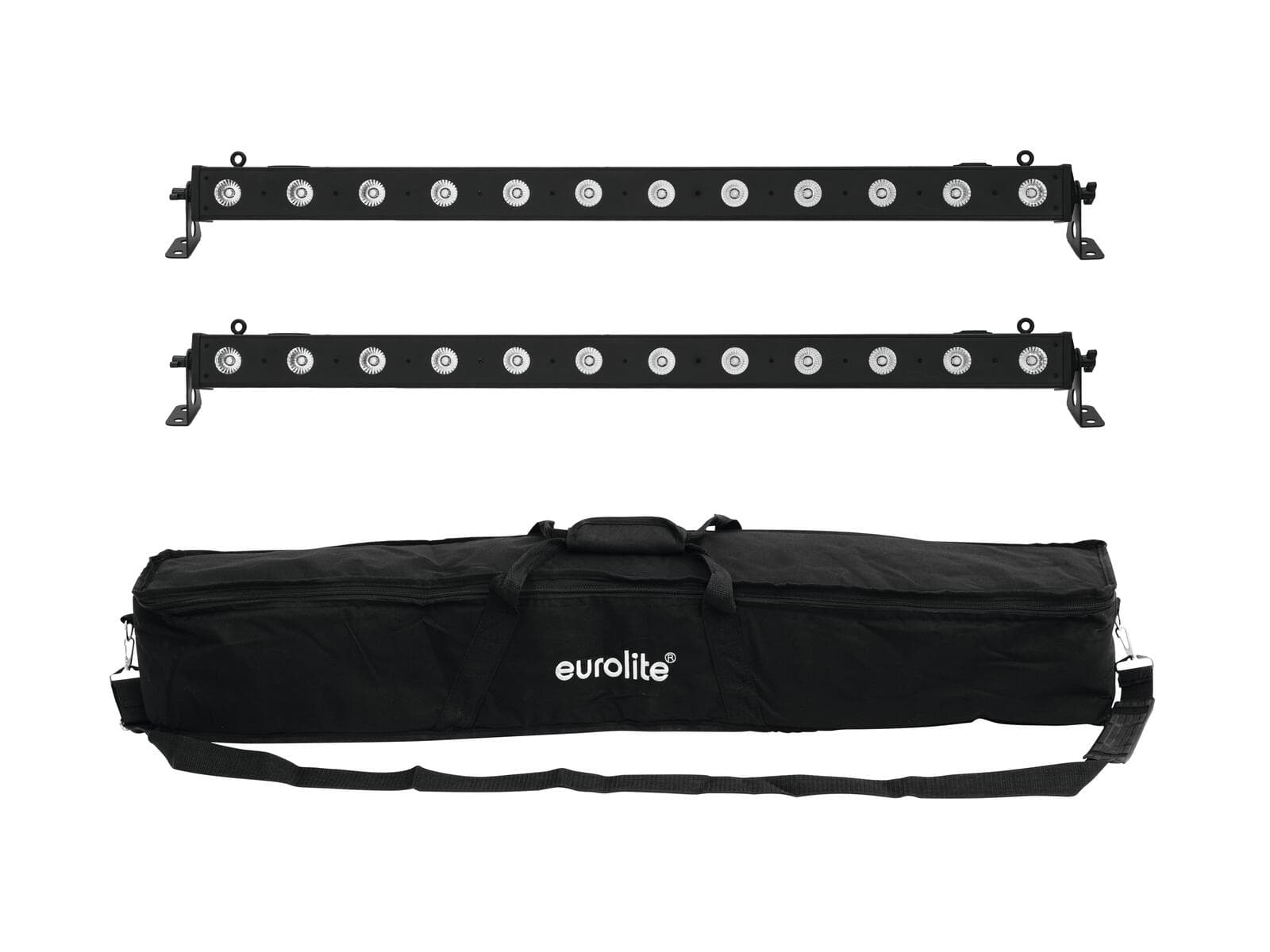 EUROLITE Set 2x LED BAR-12 QCL RGBA + Custodia morbida - 20000415