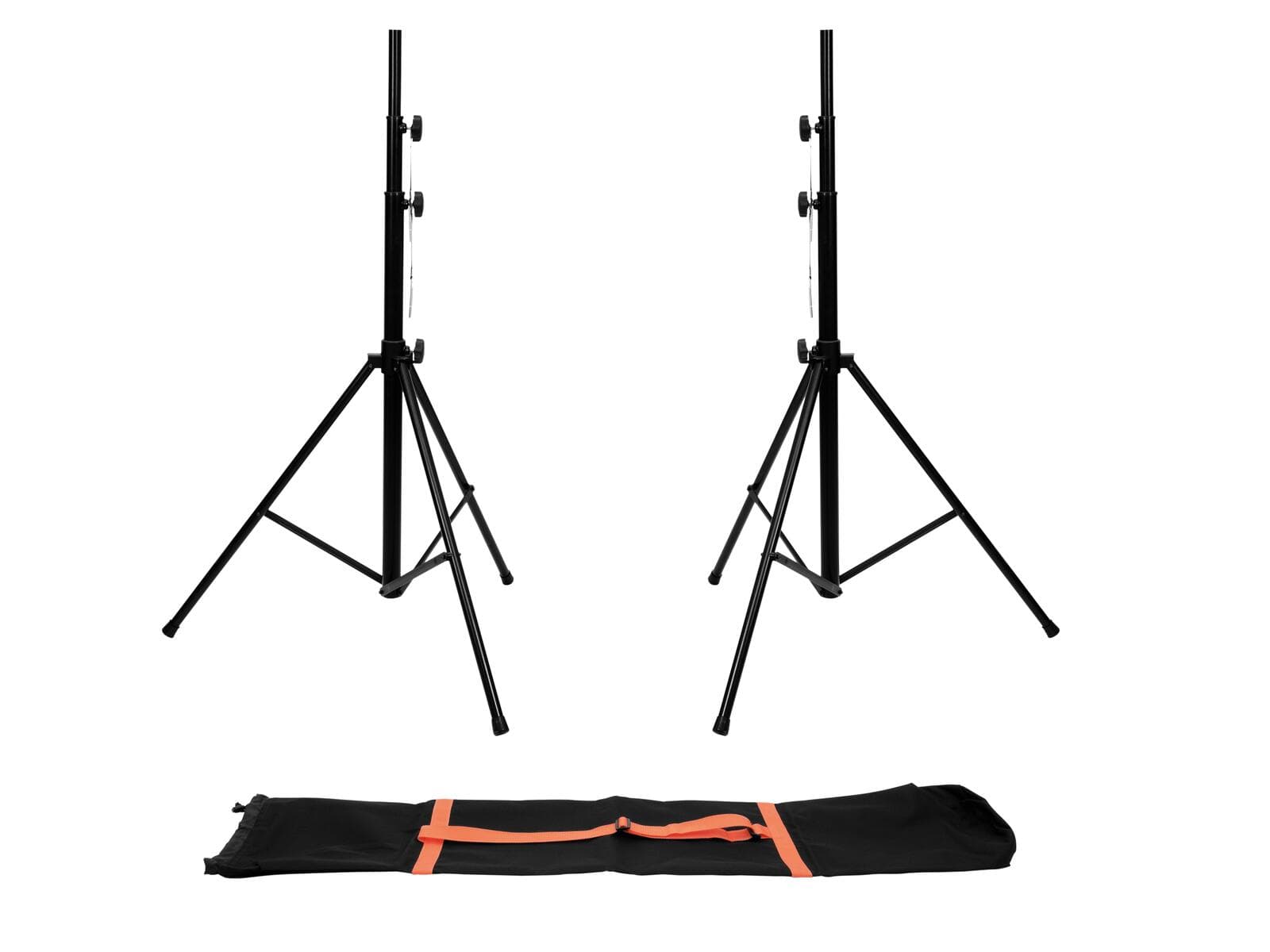 EUROLITE Set 2x LS-1 EU Steel + borsa da trasporto - 20000468
