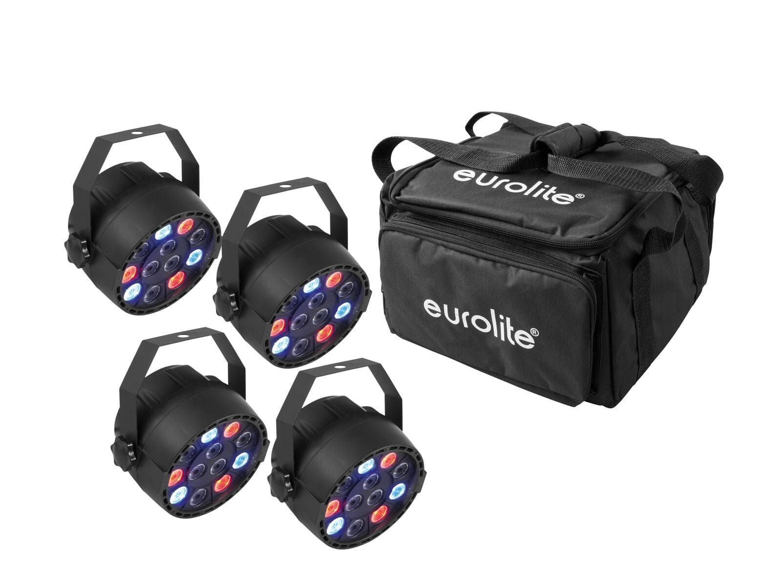EUROLITE Set 4x LED PARty Spot + Borsa morbida - 20000539