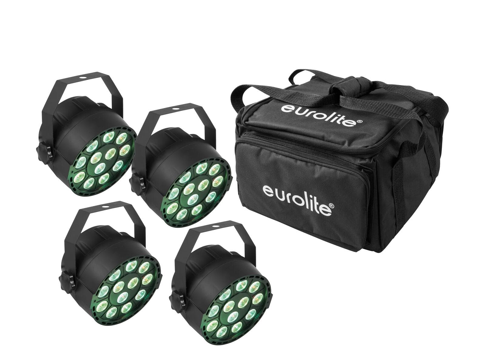 EUROLITE Set 4x LED PARty TCL Spot + Borsa morbida - 20000540