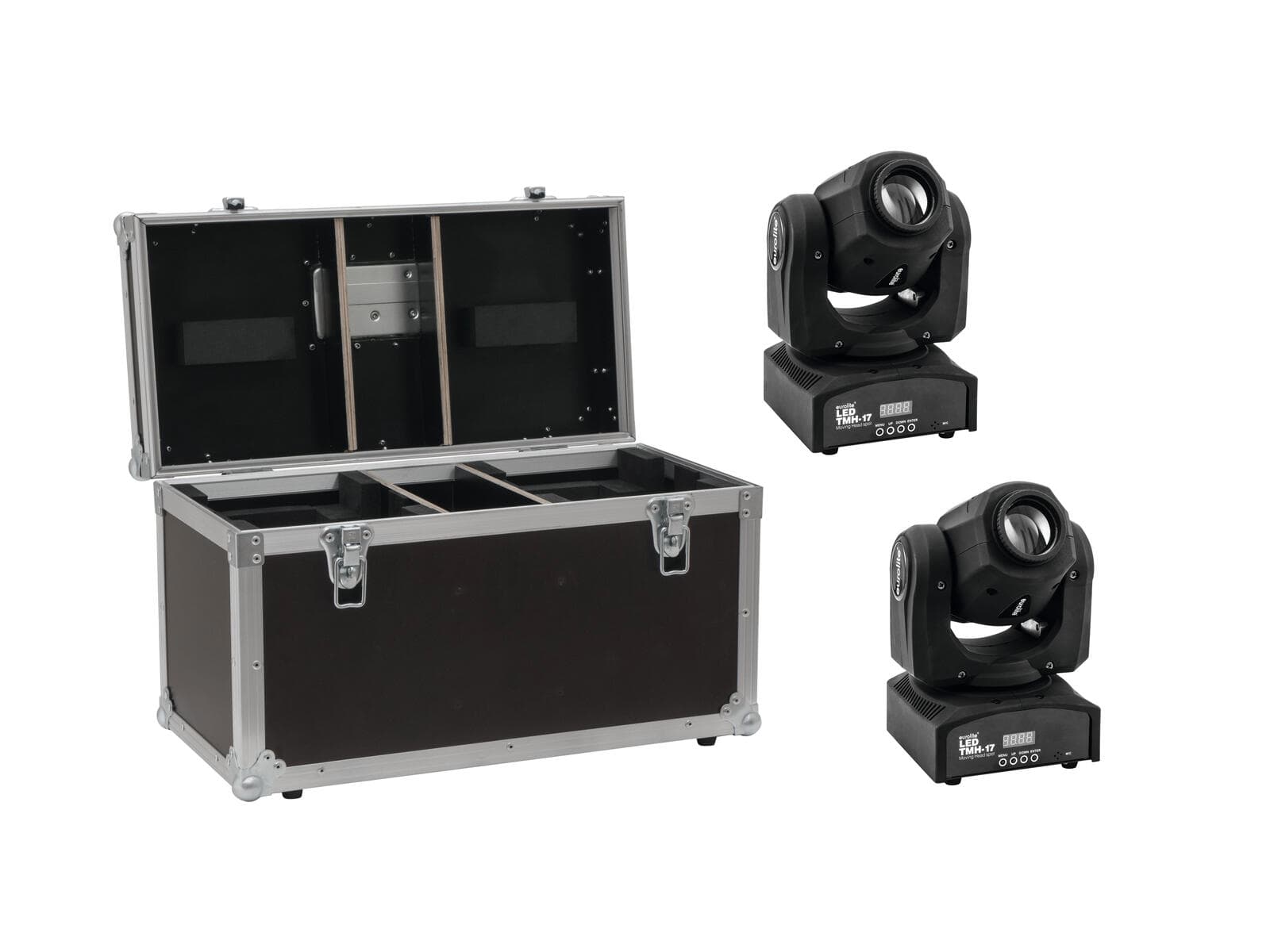 EUROLITE Set 2x LED TMH-17 Spot + Flightcase - 20000548