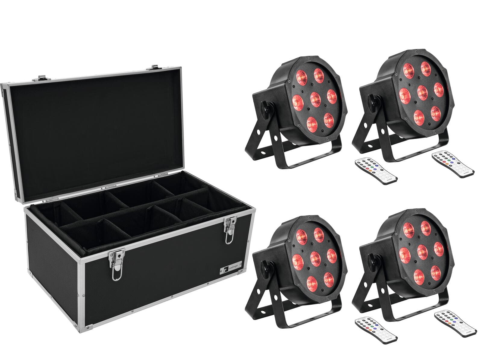 EUROLITE Set 4x LED SLS-7 HCL Floor + custodia TDV-1 - 20000629