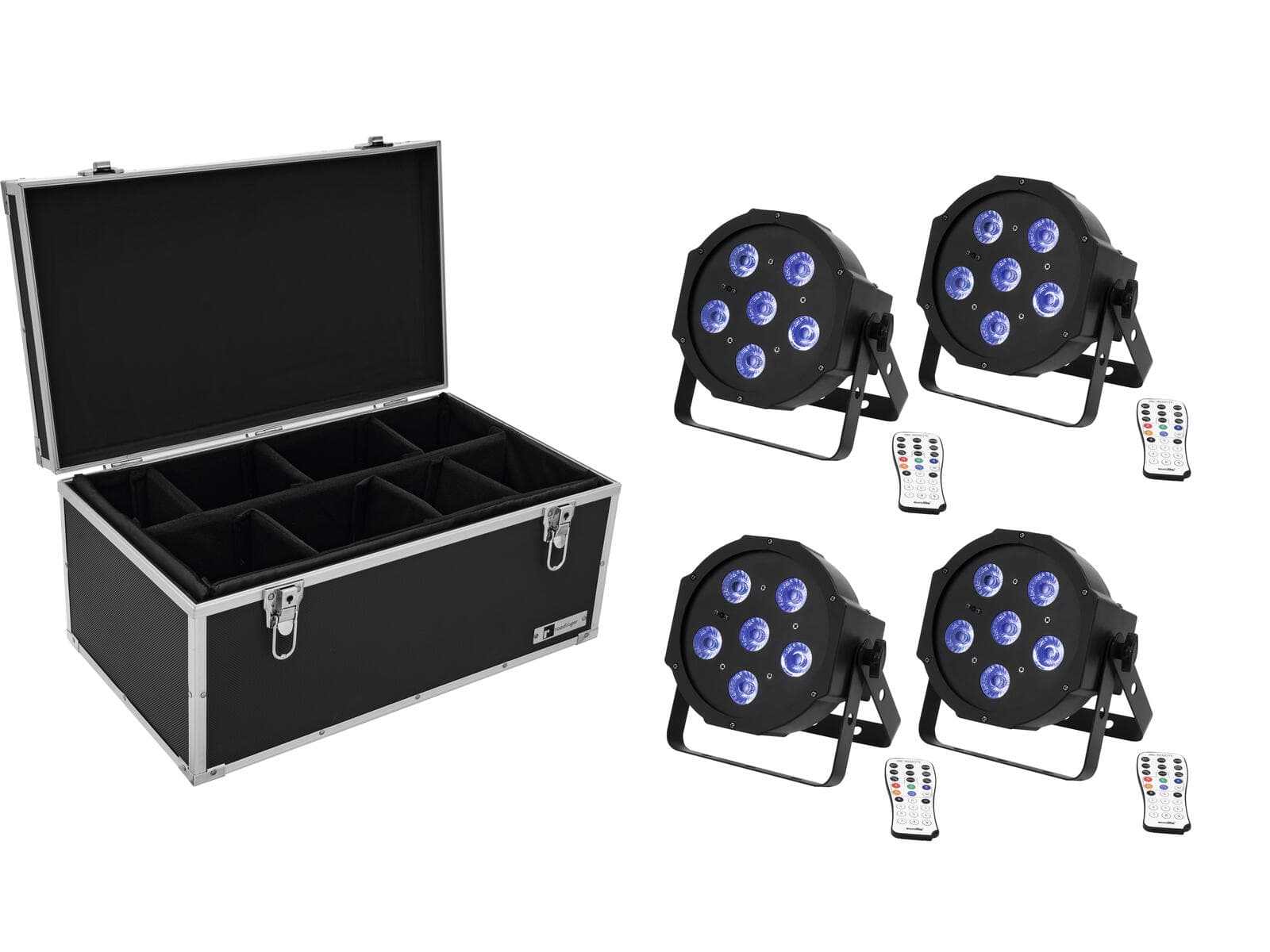 EUROLITE Set 4x LED SLS-603 TCL UV Floor + custodia TDV-1 - 20000633