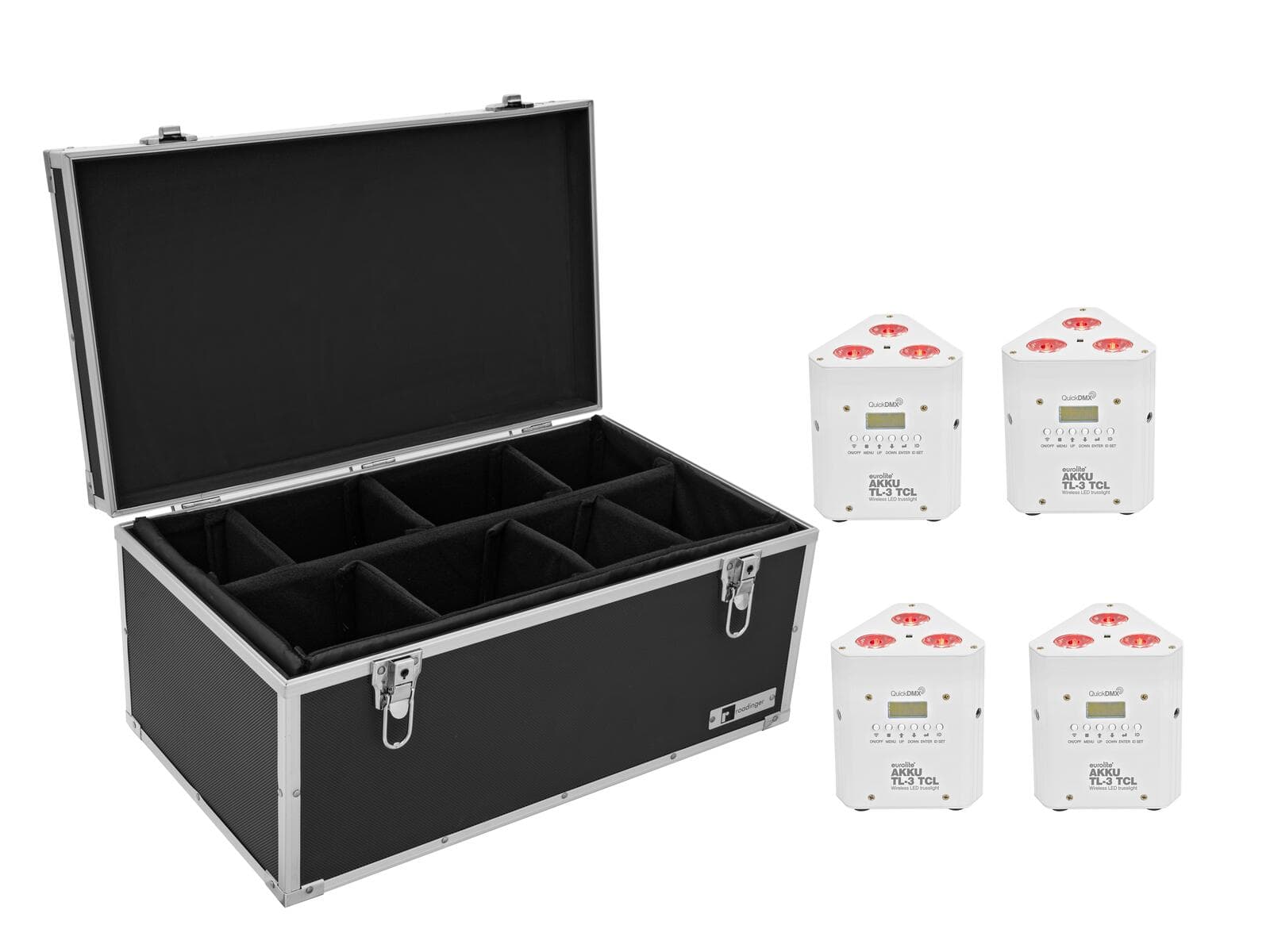 EUROLITE Set 4x AKKU TL-3 TCL bianco + Custodia TDV-1 - 20000651