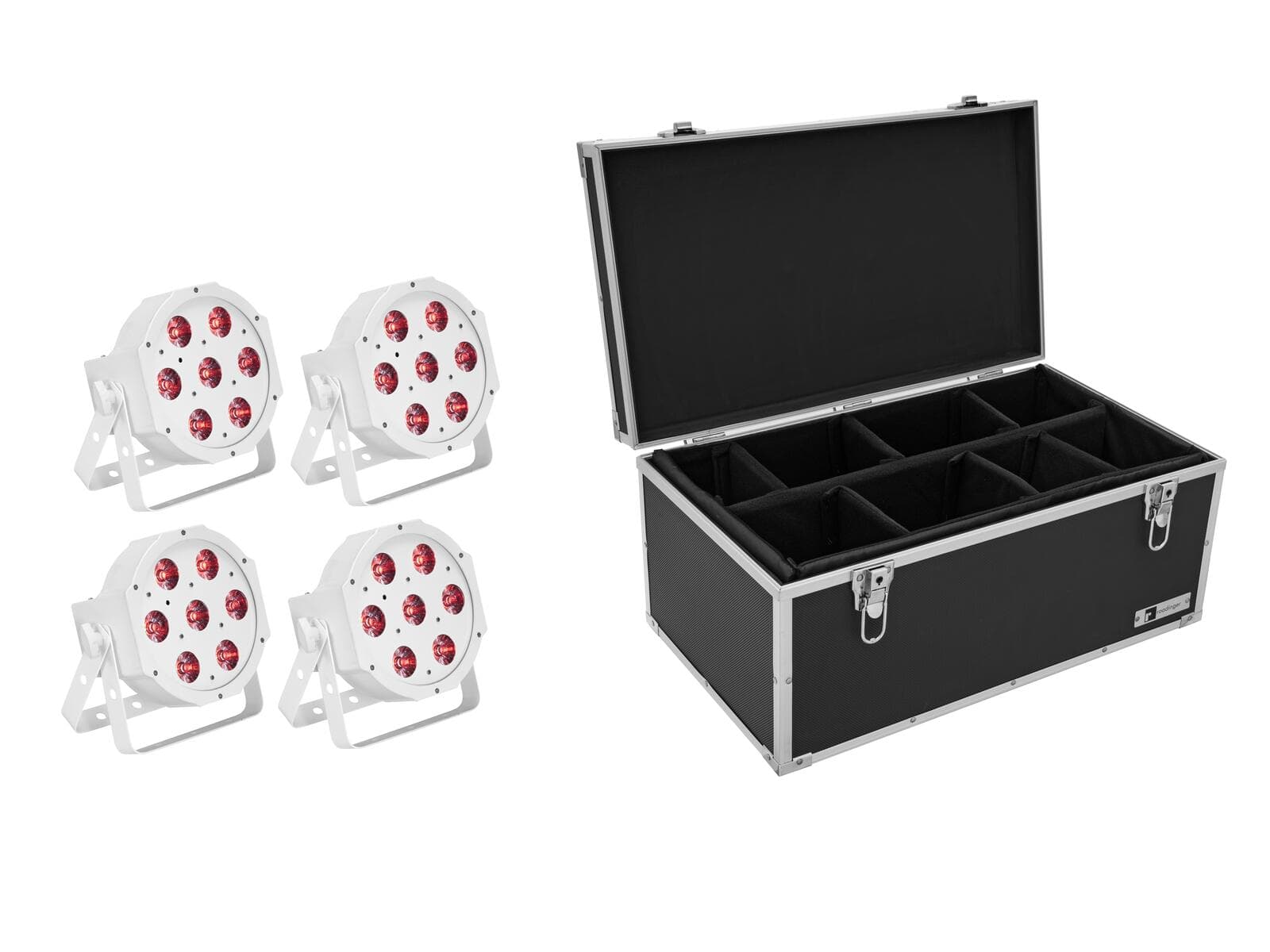 EUROLITE Set 4x LED SLS-7 HCL Floor bianco + Custodia - 20000658