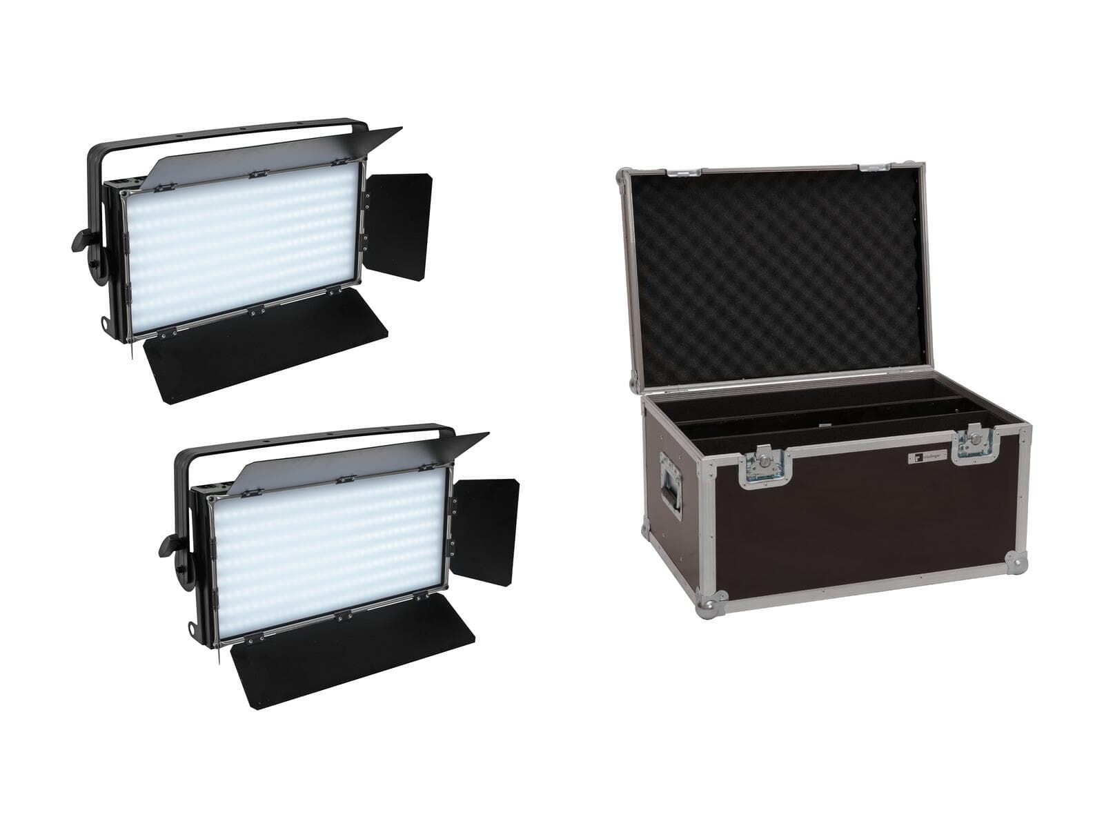 EUROLITE Set 2x LED PLL-480 CW/WW Panel + Flightcase - 20000676