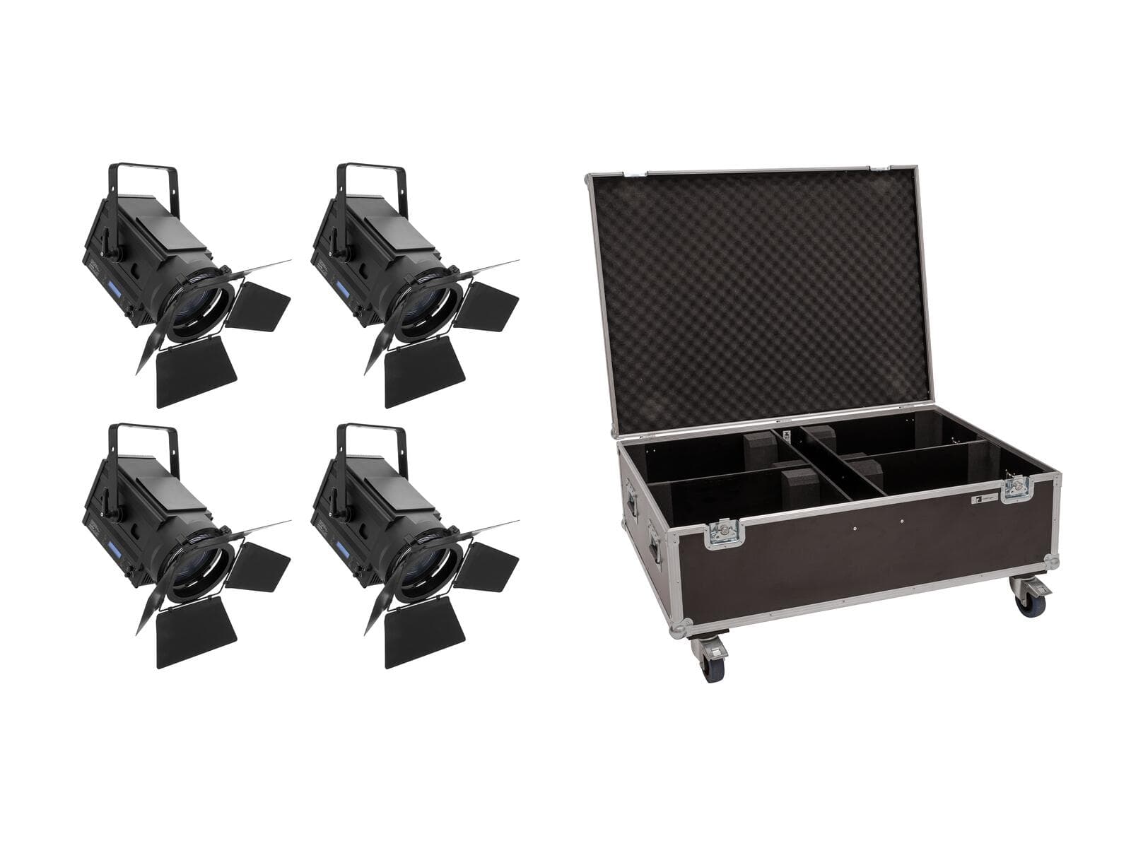 EUROLITE Set 4x LED THA-150F + Flightcase - 20000681