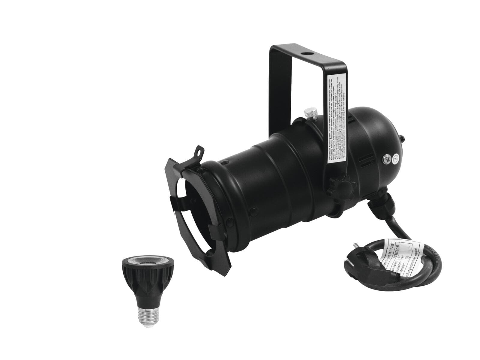 EUROLITE Set PAR-20 Spot nero + PAR-20 230V COB 6W E-27 LED 1800-3000K dim2warm - 20000688