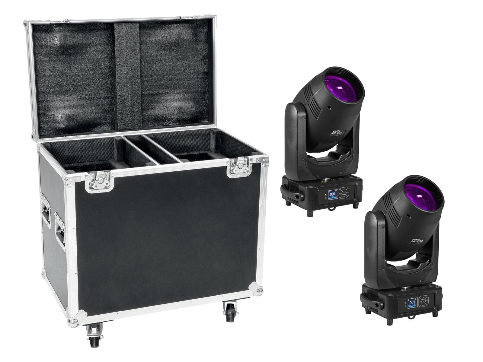 EUROLITE Set 2x TMH XB-280 + Flightcase - 20000702