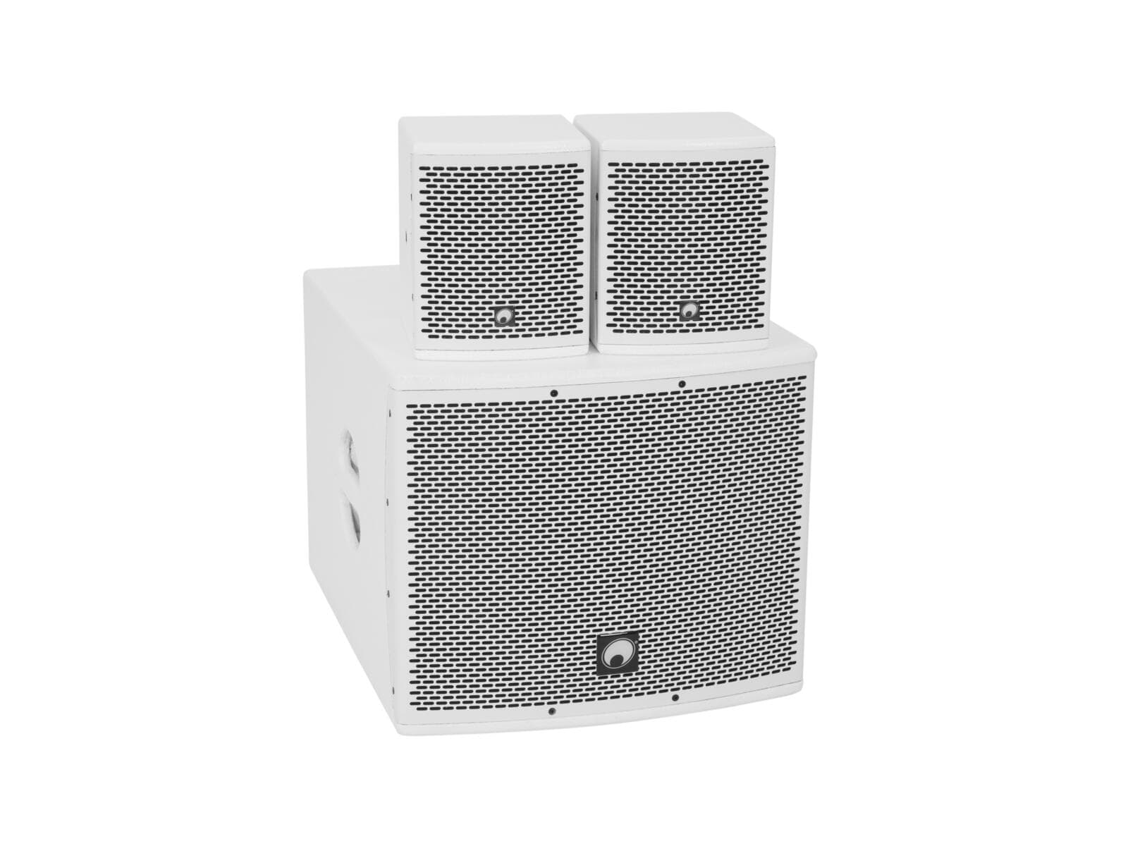 OMNITRONIC Set MOLLY-12A subwoofer attivo + 2x MOLLY-6 Top 8 ohm, bianco - 20000728