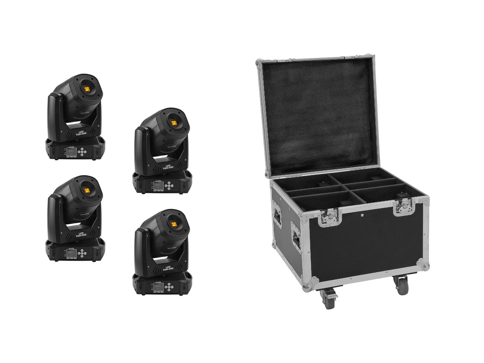 EUROLITE Set 4x LED TMH-S90 + flightcase - 20000742