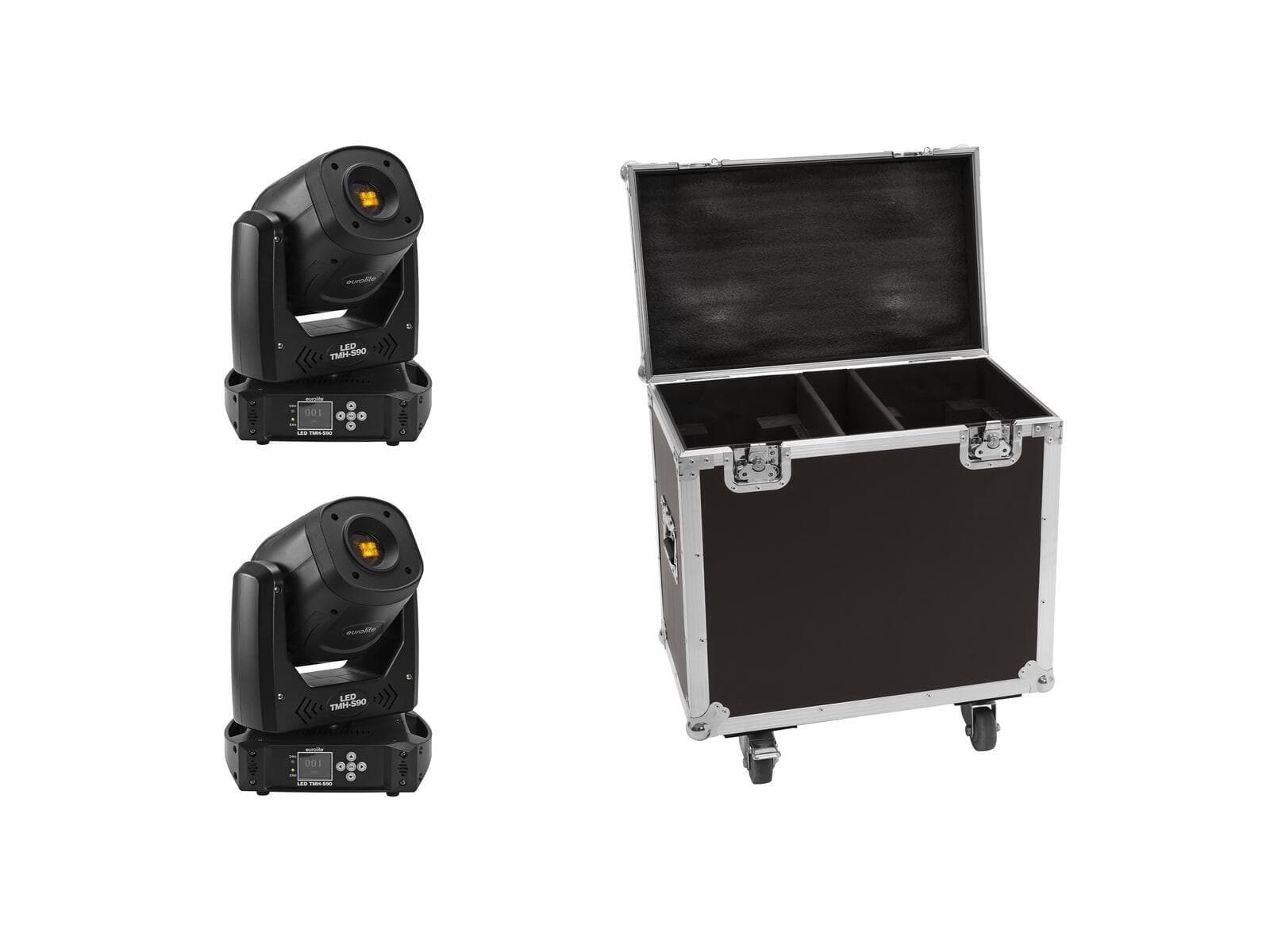 EUROLITE Set 2x LED TMH-S90 + flightcase - 20000743