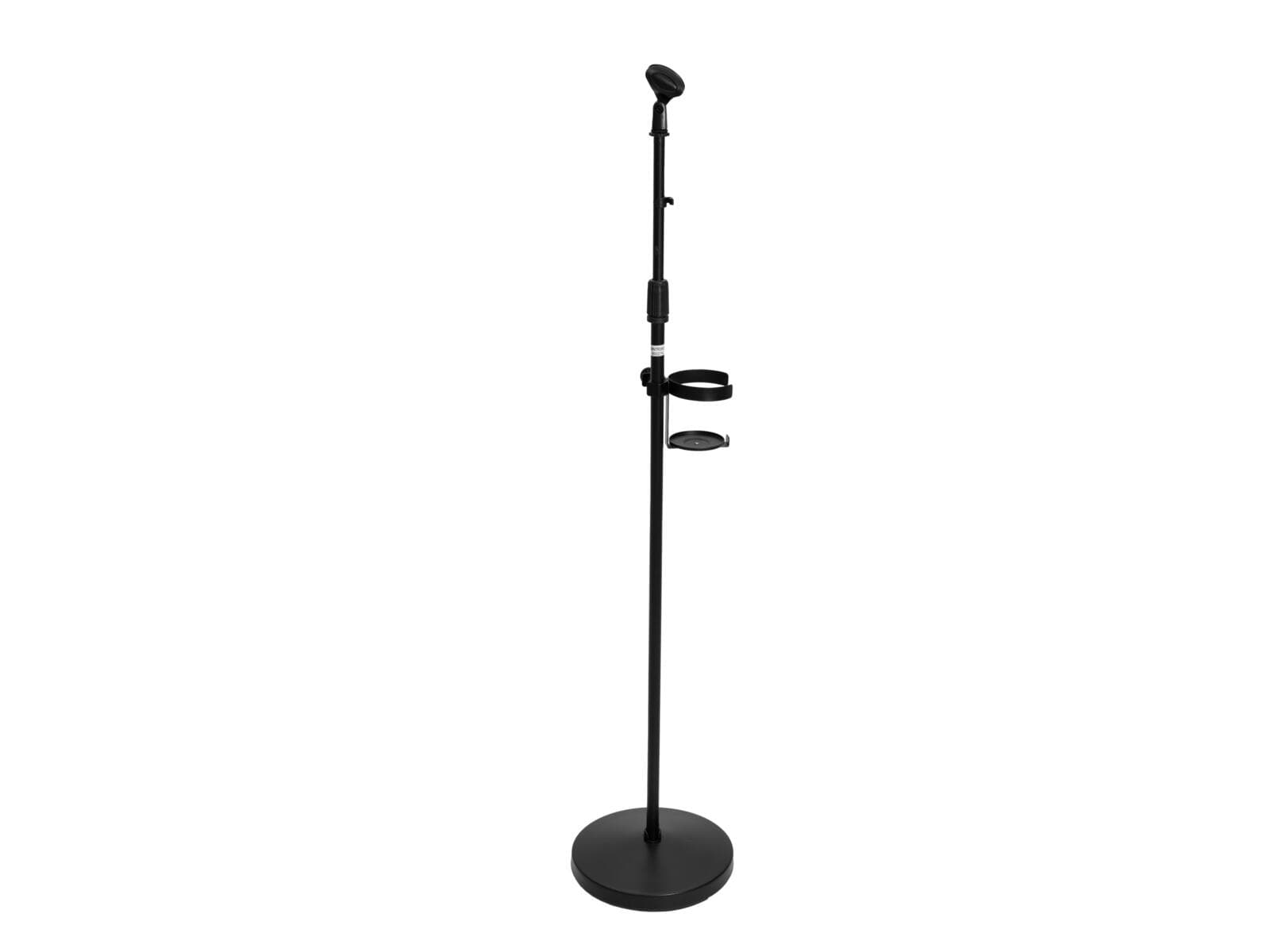 OMNITRONIC Set supporto per microfono e portabottiglie, nero - 20000756