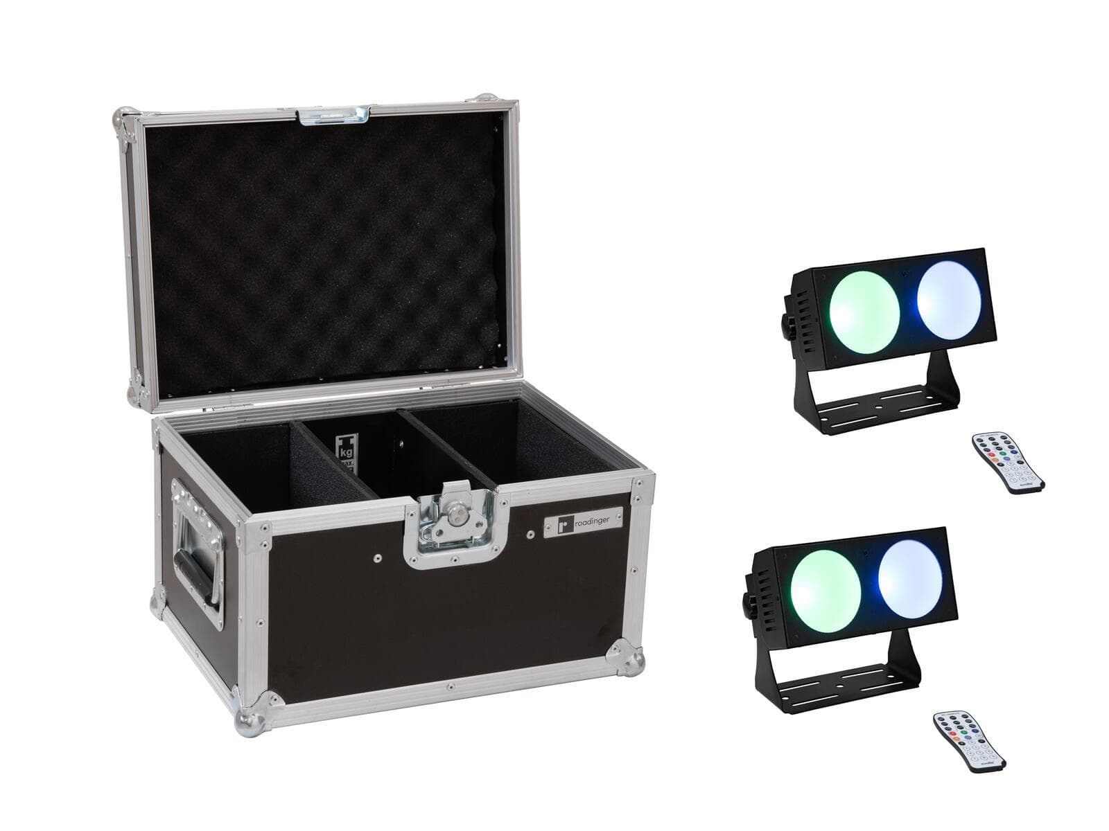 EUROLITE Set 2x barra LED CBB-2 COB RGB + flightcase - 20000808