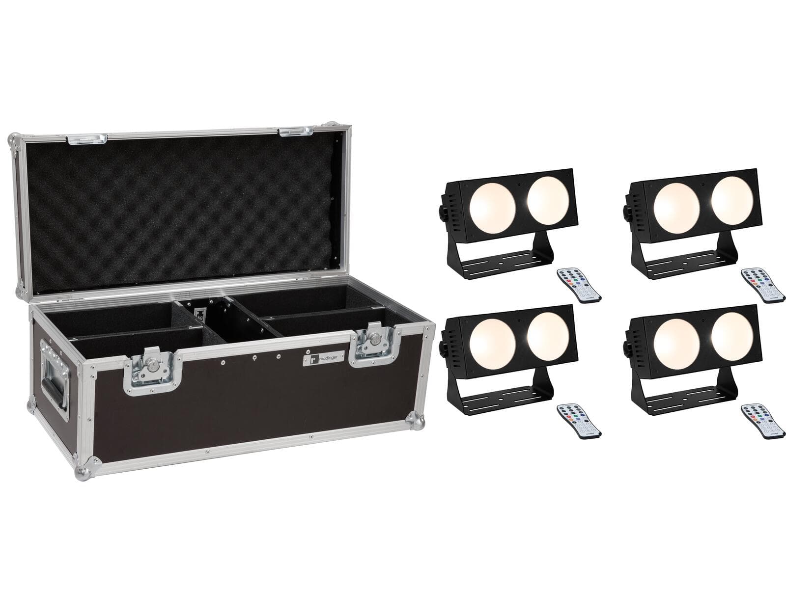 EUROLITE Set 4x barra LED CBB-2 COB WW + flightcase - 20000811