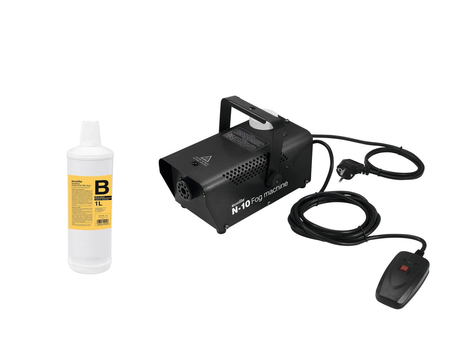 EUROLITE Set N-10 nero + B2D Basic liquido per fumo 1l - 20000814