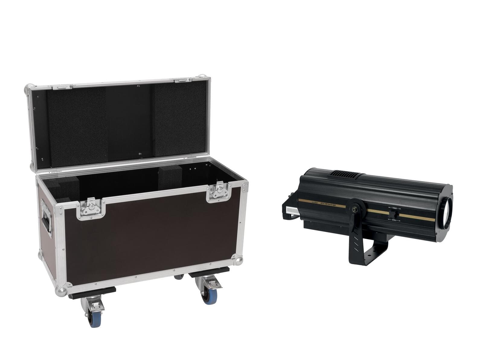 EUROLITE Set faro seguipersona LED SL-160 + flightcase con ruote - 20000848