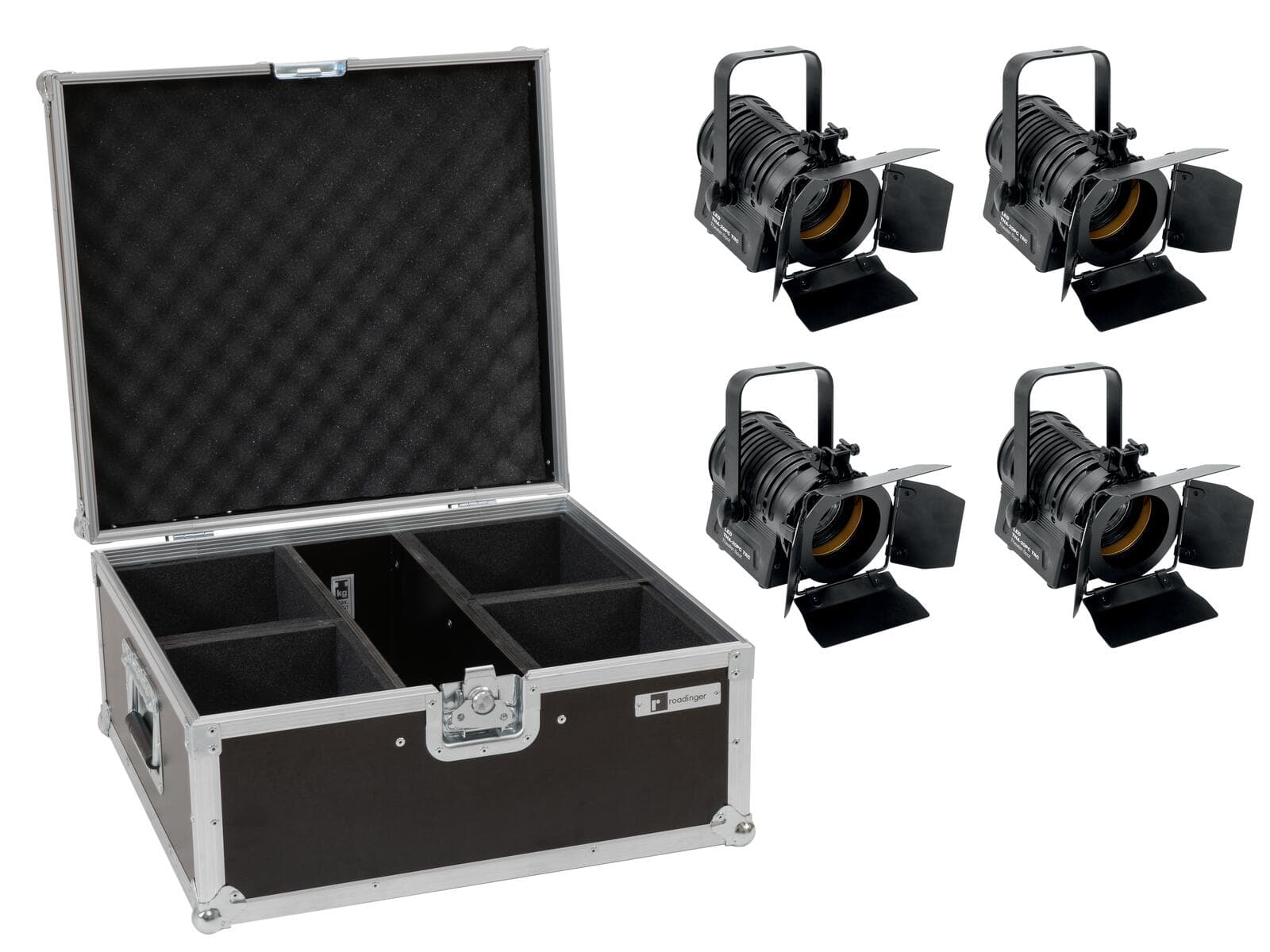 EUROLITE Set 4x LED THA-20PC TRC Spot teatrale bk + Custodia - 20000871
