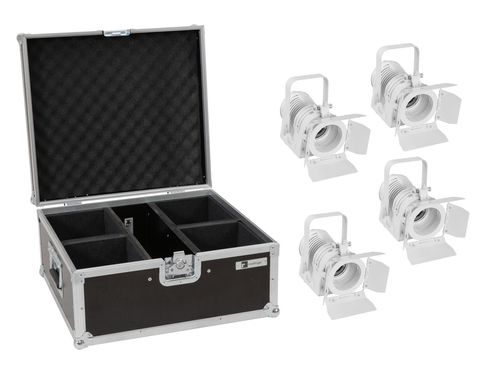 EUROLITE Set 4x LED THA-20PC TRC Faretto teatrale spot bianco + Custodia - 20000872
