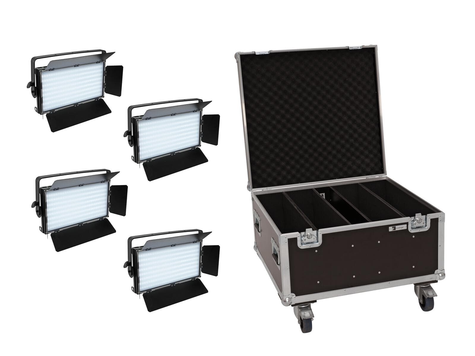 EUROLITE Set 4x LED PLL-480 CW/WW Pannello + Custodia - 20000898