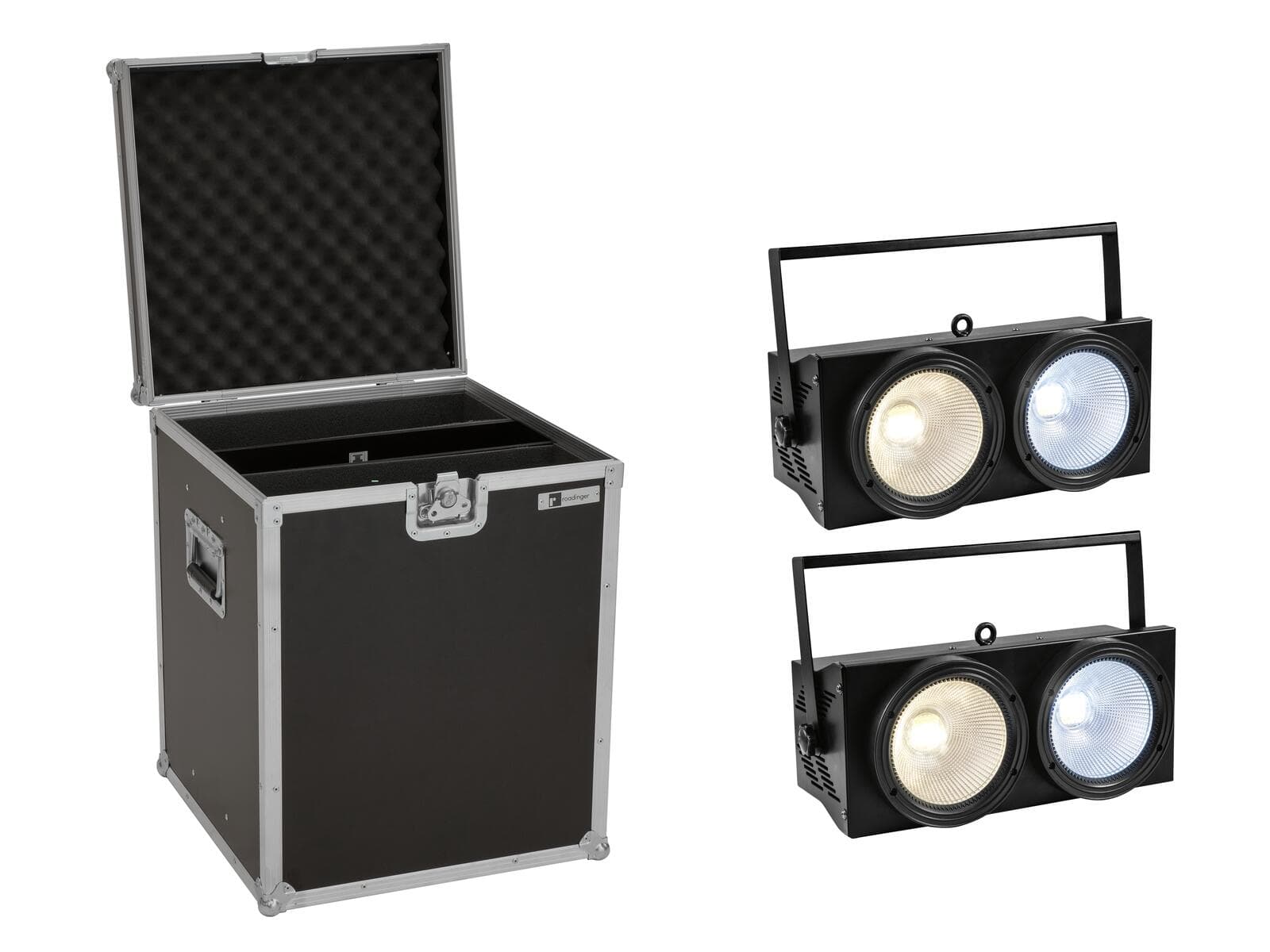 EUROLITE Set 2x Audience Blinder 2x100W LED COB CW/WW + Custodia - 20000903