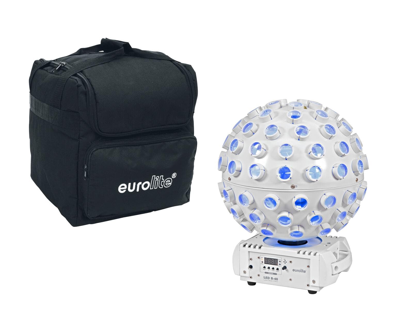 EUROLITE Set LED B-40 Effetto raggio laser wh + Borsa morbida - 20000914