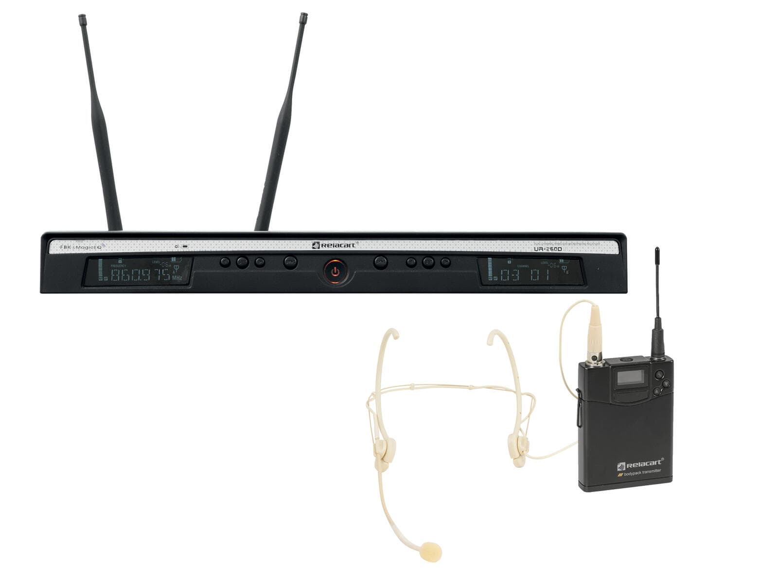 RELACART Set UR-260D Bodypack con Headset HM-600S - 20000940
