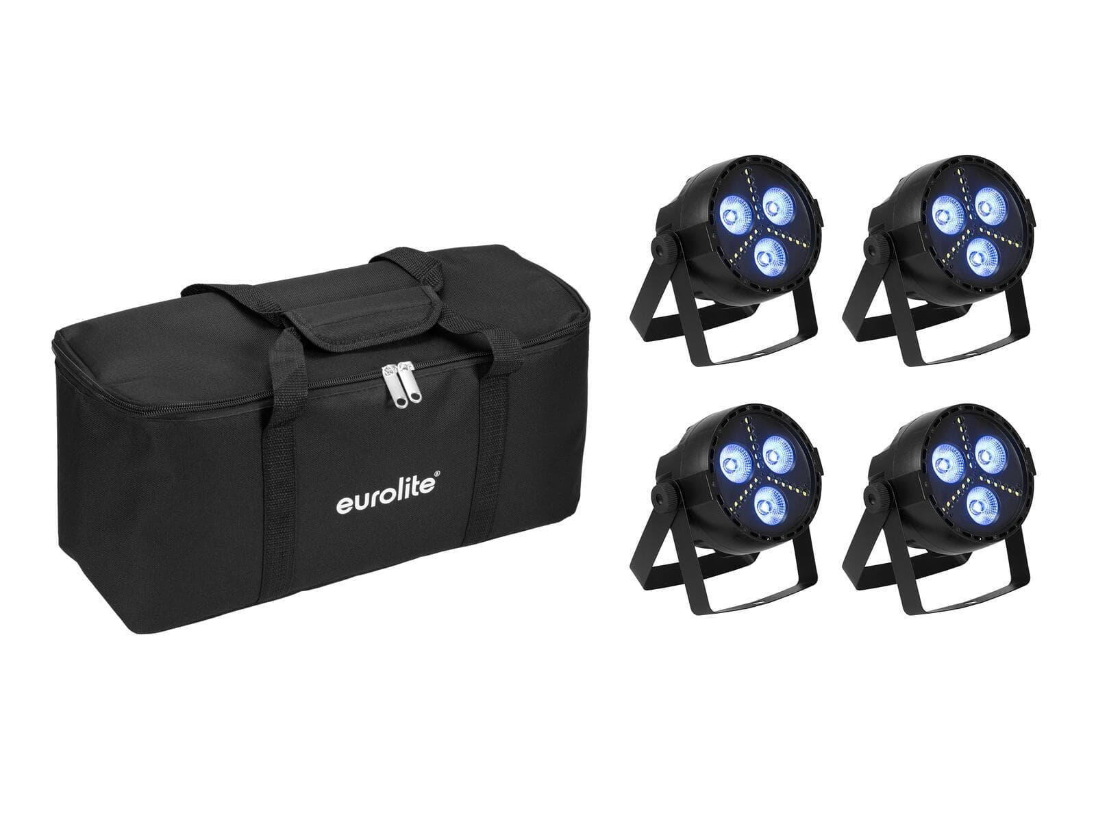 EUROLITE Set 4x LED PARty Hybrid Spot + Borsa morbida - 20000949