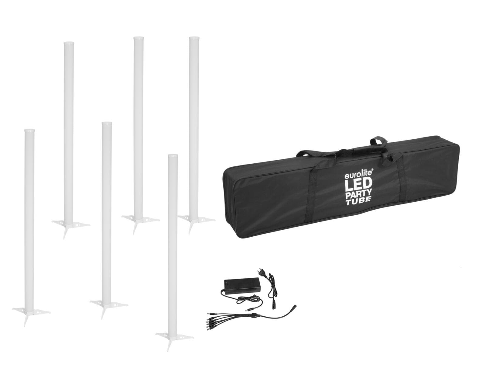 EUROLITE Set 6x AKKU LED Party Tube IR + Caricabatterie + Borsa morbida - 20000952