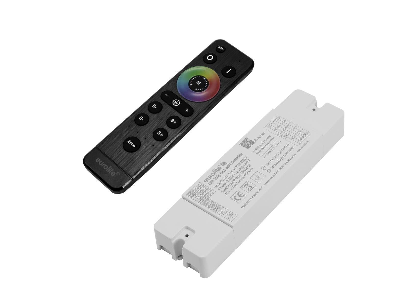 EUROLITE Set LED Strip 5in1 controller Wi-Fi + telecomando di zona - 20000967