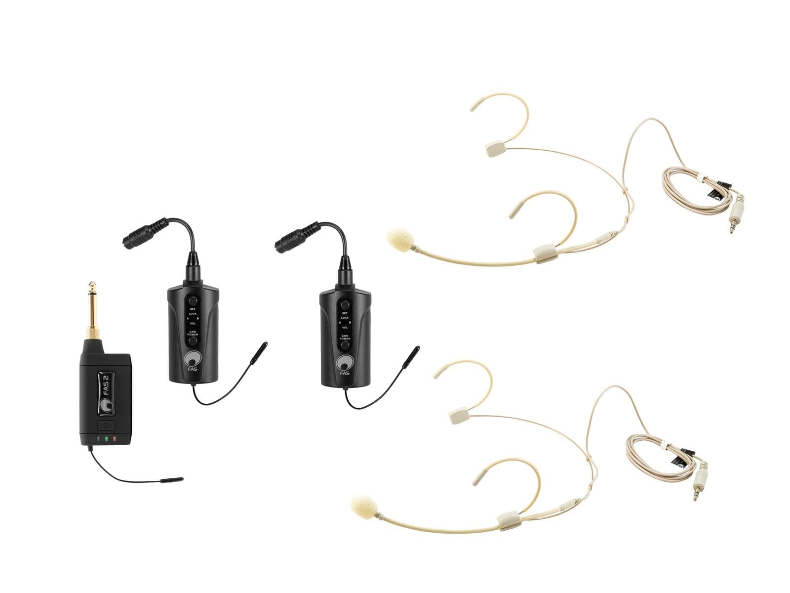 OMNITRONIC Set FAS TWO + 2x BP + 2x headset 660-690Mhz - 20000971