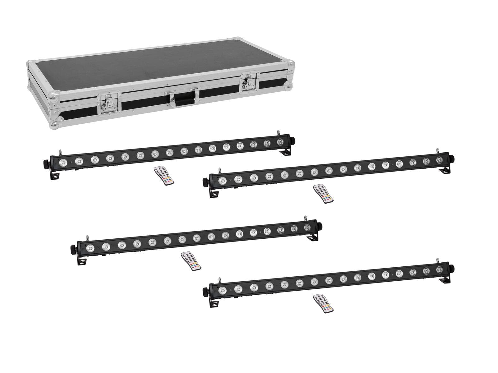 EUROLITE Set 4x LED PIX-16 QCL Bar + flightcase - 20000992