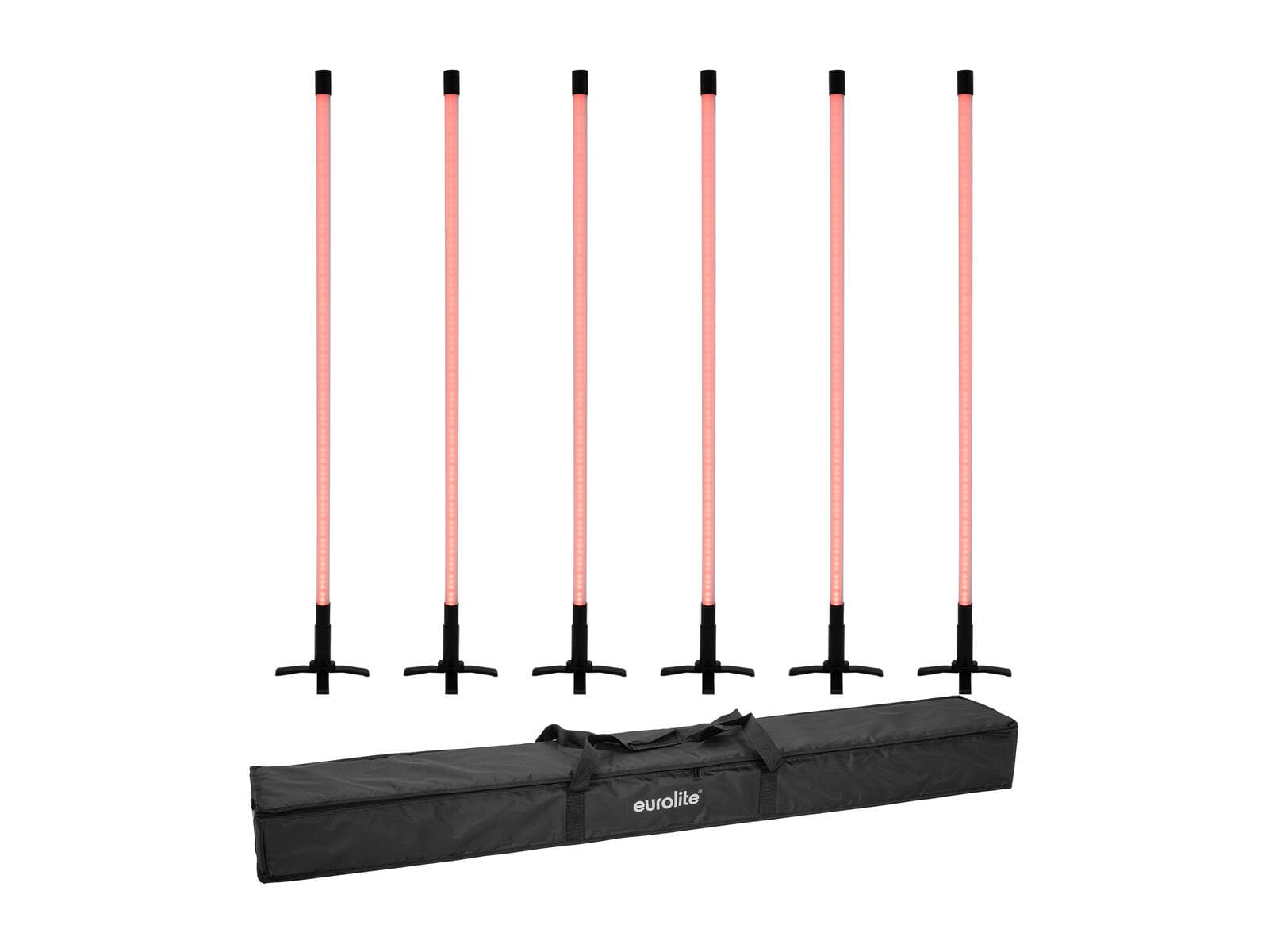 EUROLITE Set 6x LED Neon Stick 134cm RGB + Borsa morbida - 20001014