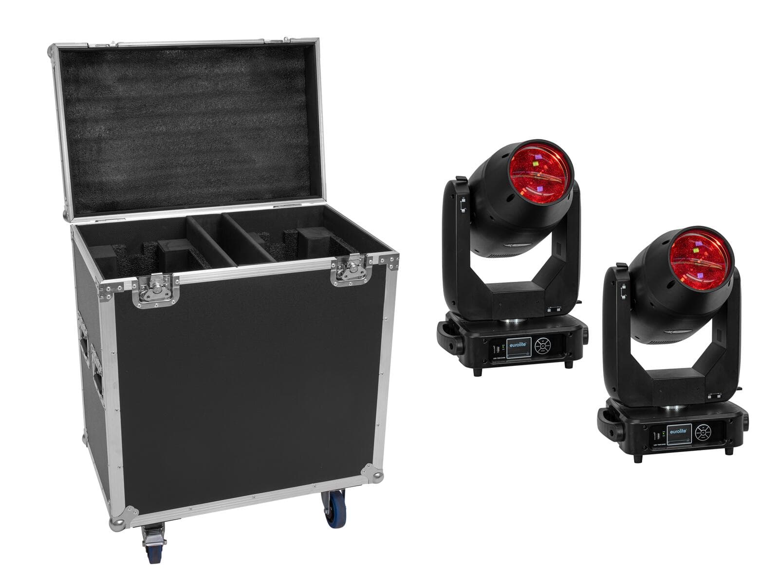EUROLITE Set 2x LED TMH-S400 CMY + custodia con ruote - 20001029